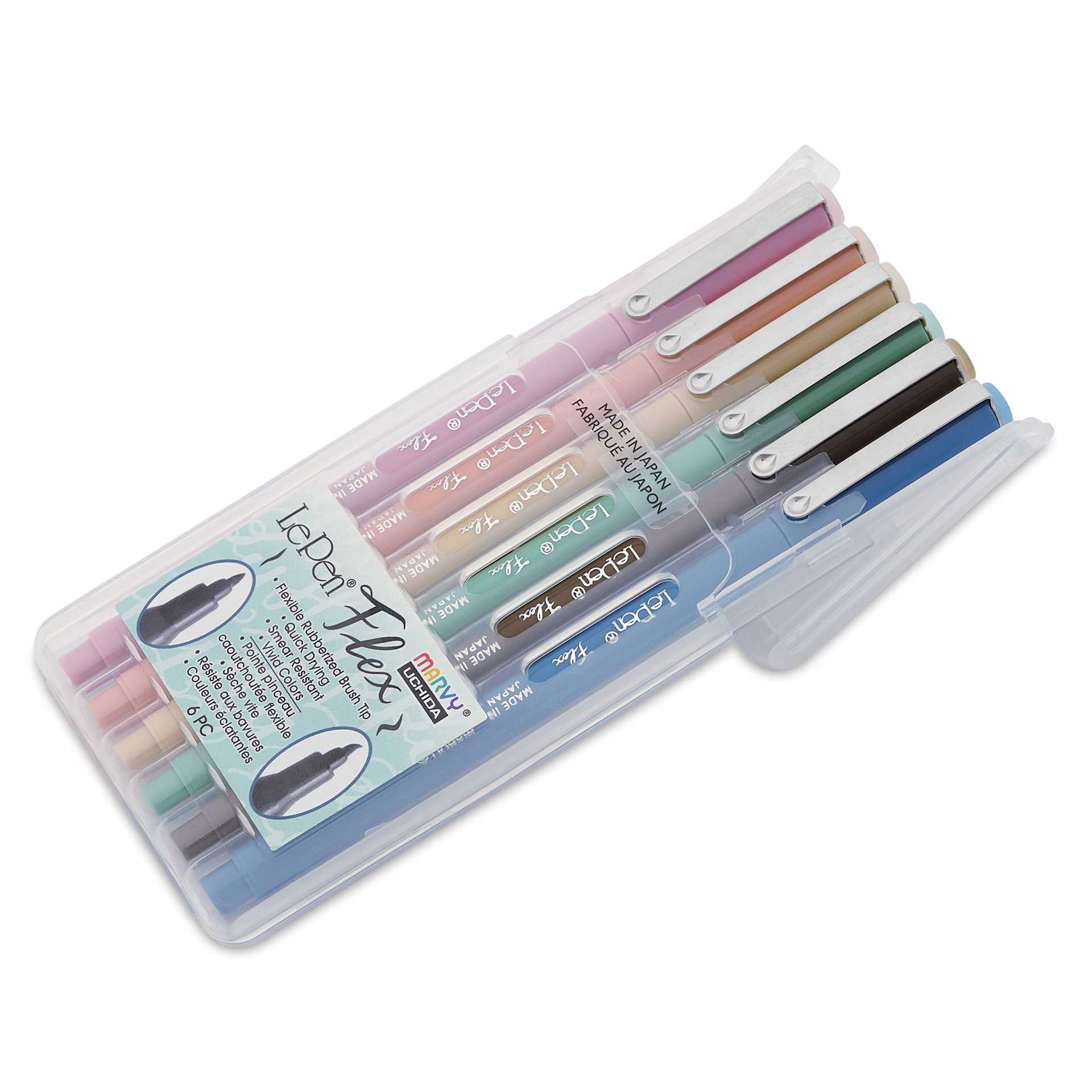 Marvy Uchida LePen Flex Marker - Set of 6, Retro