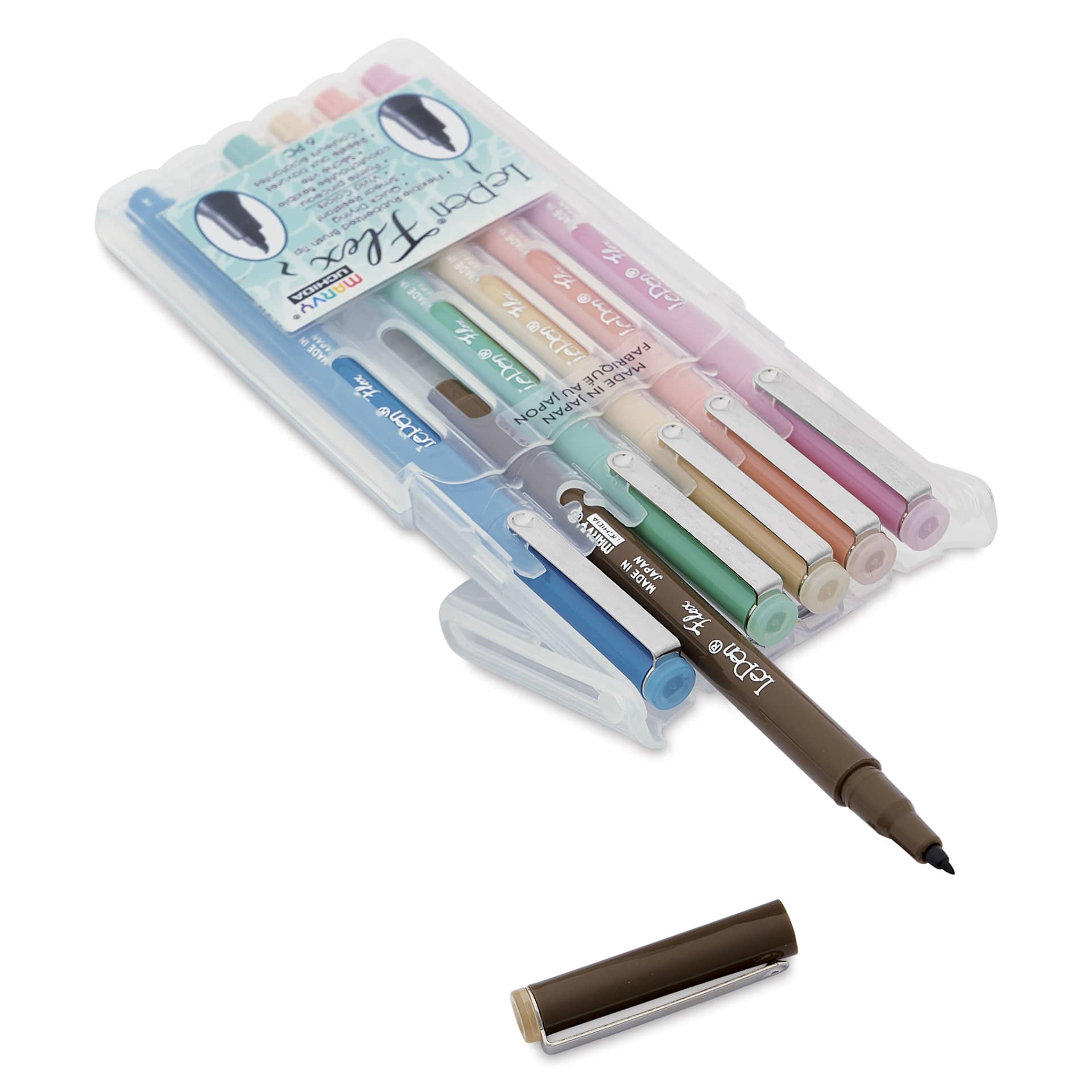 Marvy Uchida LePen Flex Marker - Set of 6, Retro