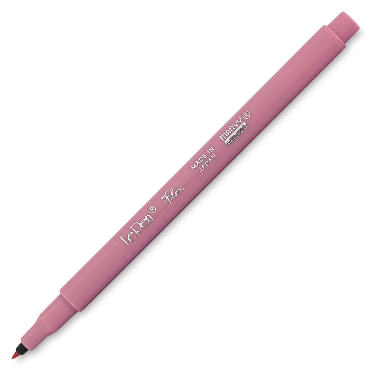 Marvy Uchida LePen Flex Marker - Dusty Pink, cap off