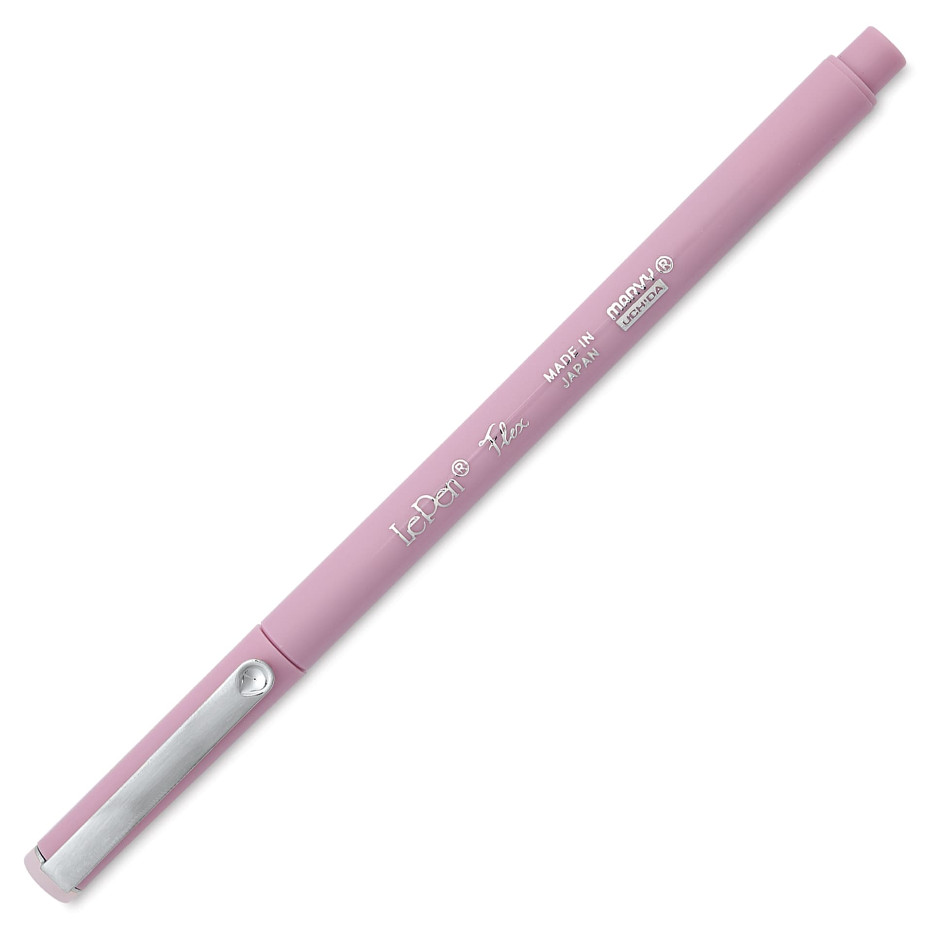 Marvy Uchida LePen Flex Marker - Pale Mauve, cap on