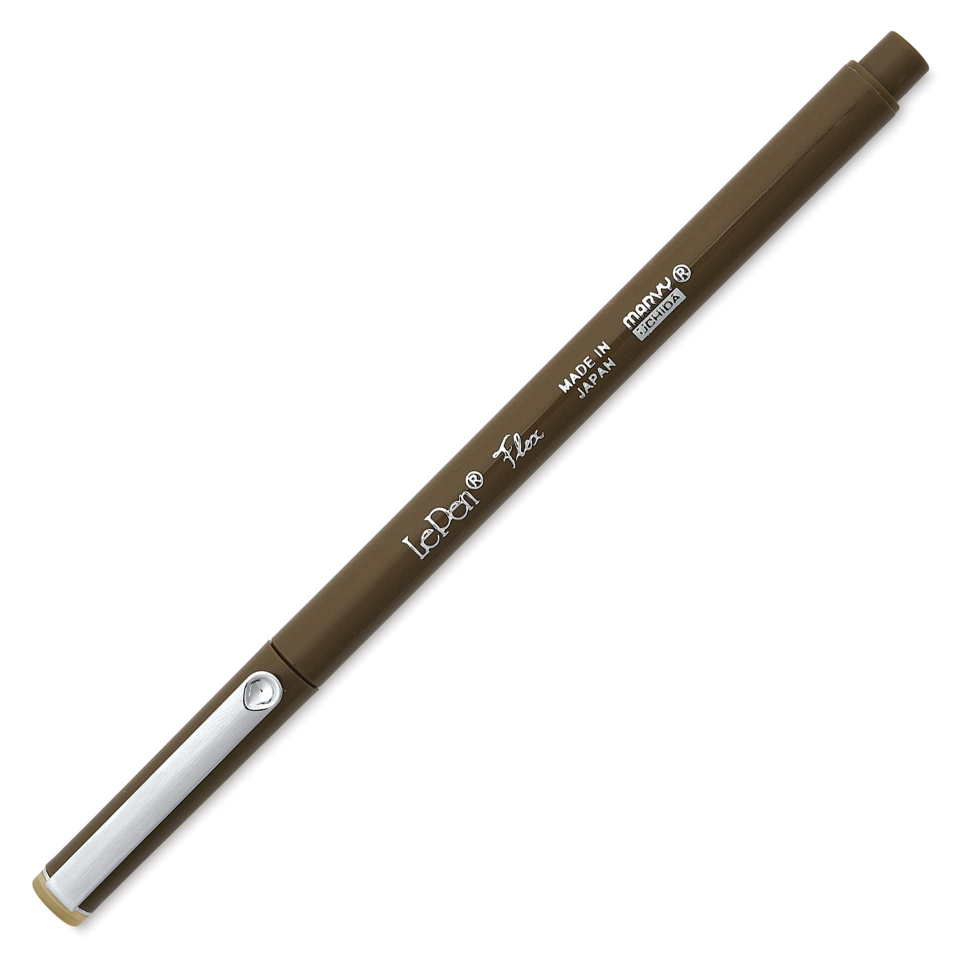 Marvy Uchida LePen Flex Marker - Sepia, cap on