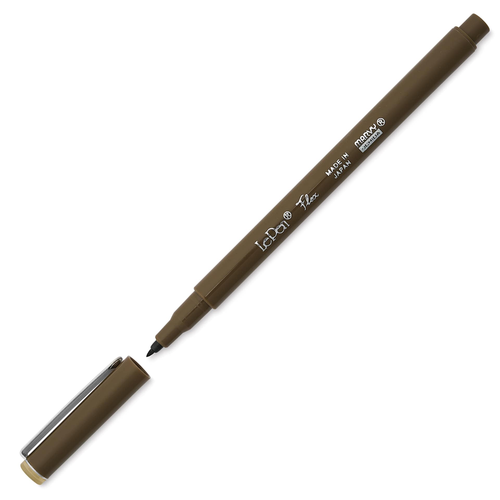Marvy Uchida LePen Flex Marker - Sepia, cap can marker