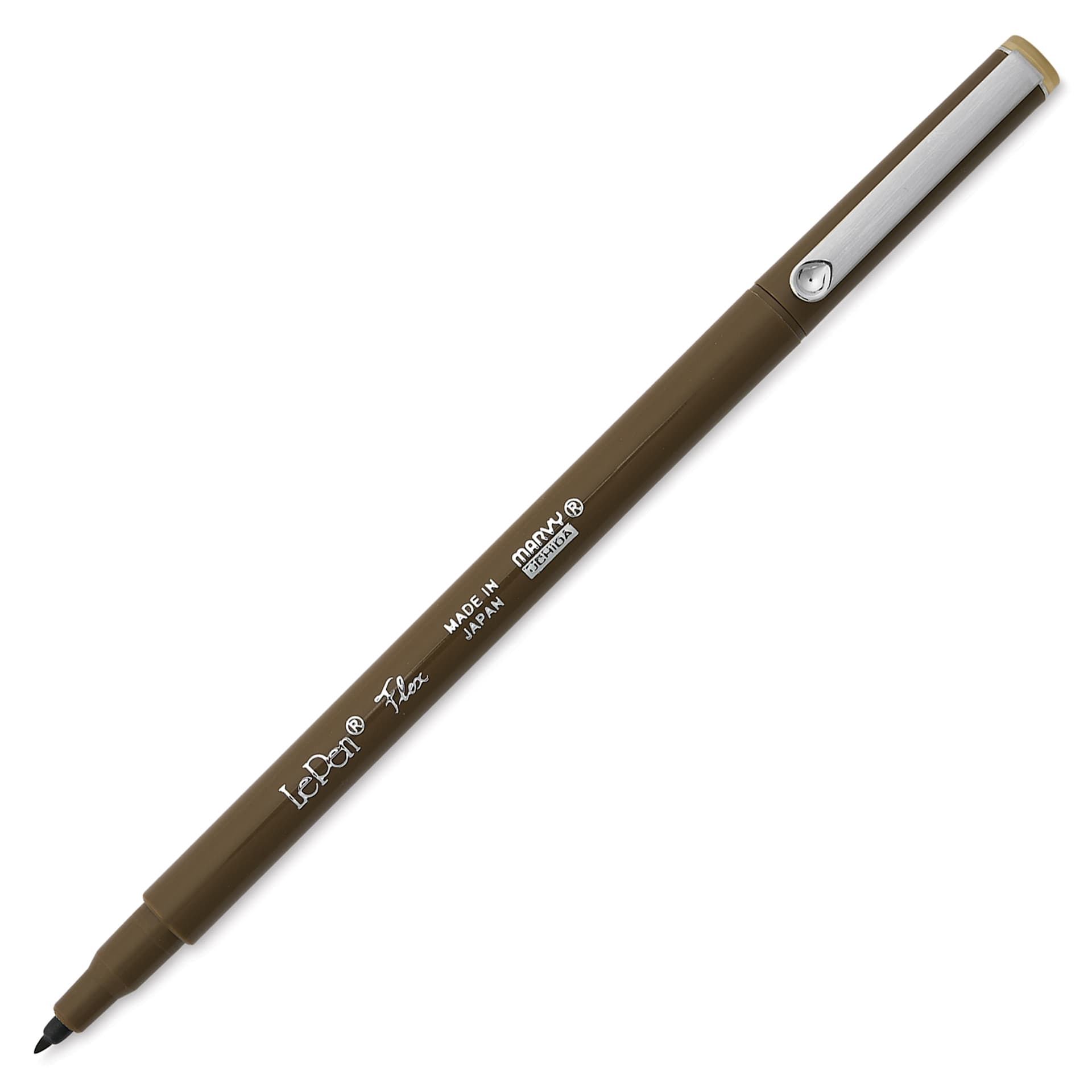 Marvy Uchida LePen Flex Marker - Sepia, cap off
