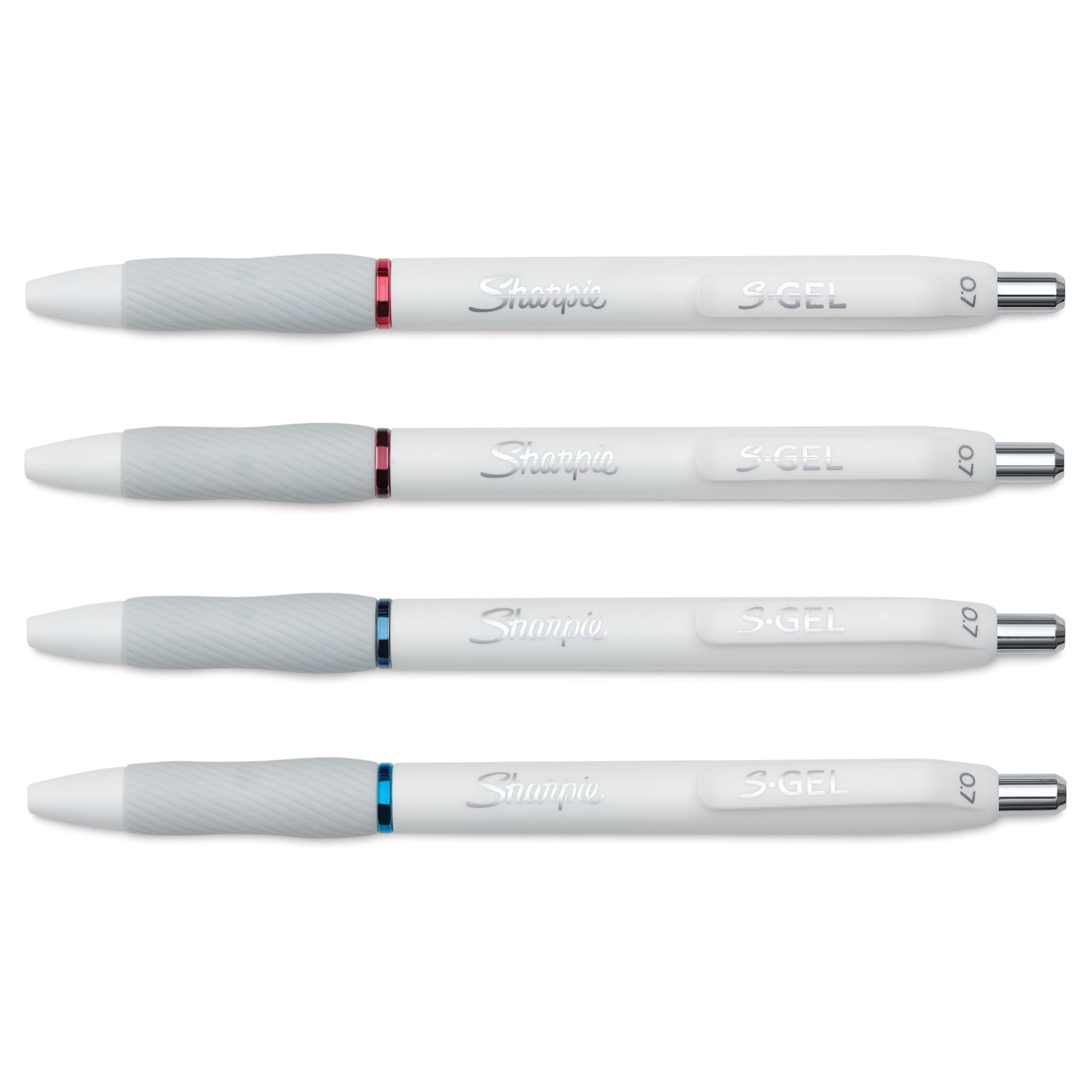 Sharpie White Fashion S-Gel Pens - Bold Jewel, Set of 4. tip retracted