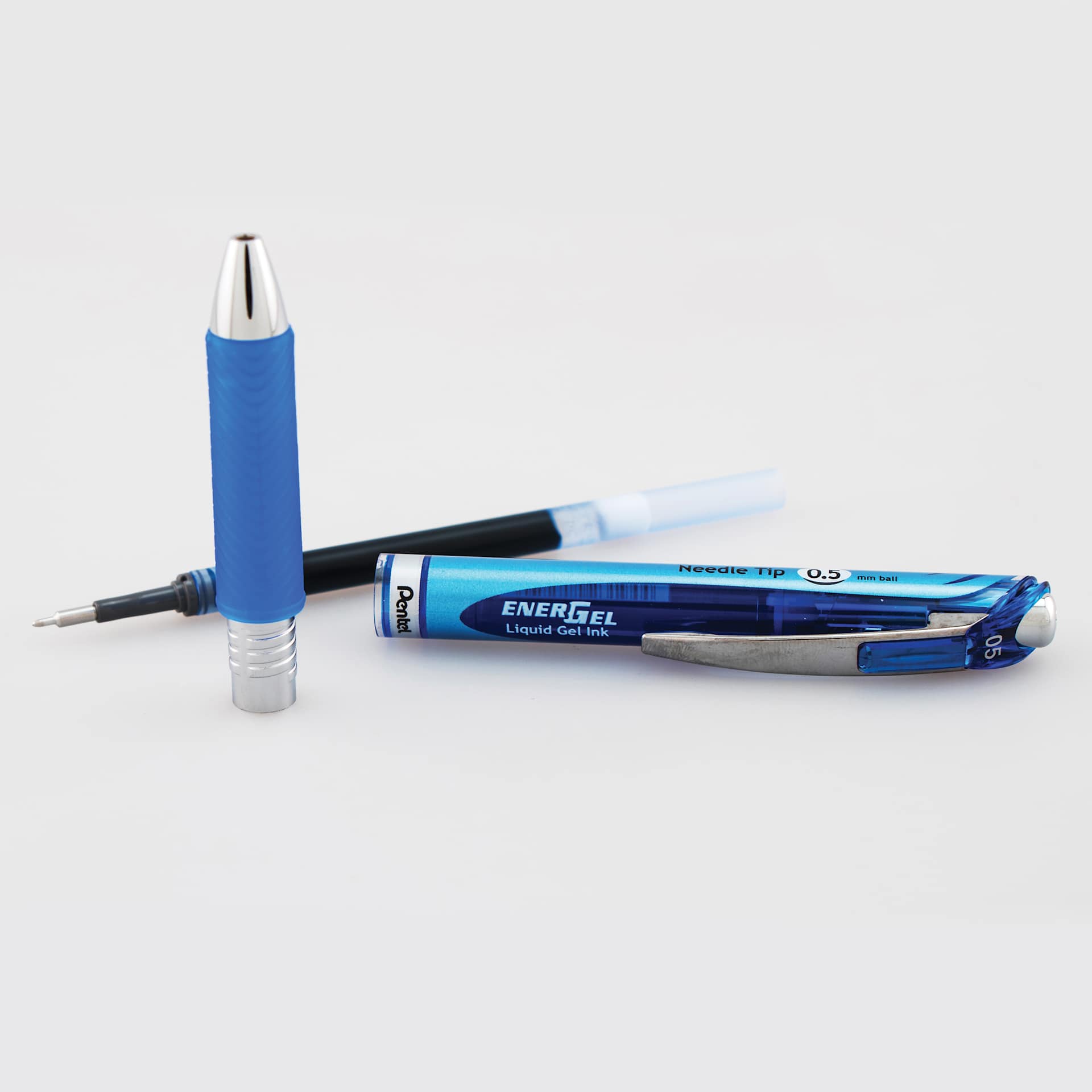 Pentel EnerGel RTX Gel Pen - Blue, 0.5 mm, disassembled