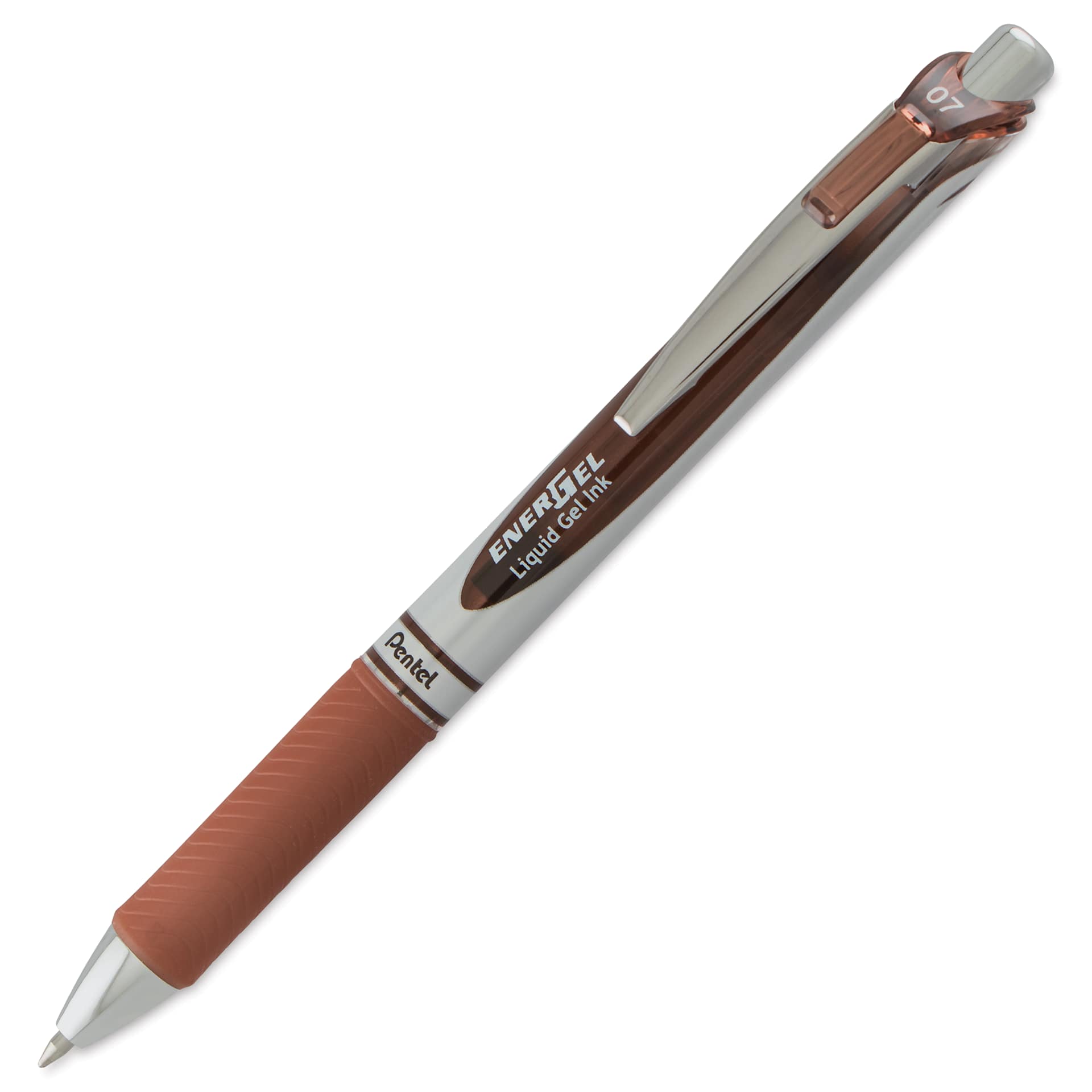 Pentel EnerGel RTX Gel Pen - Brown, 0.7 mm