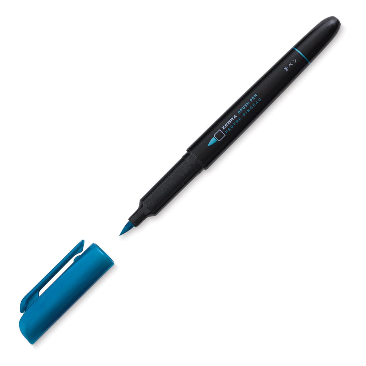 Zebra Metallic Brush Pen - Dark Blue