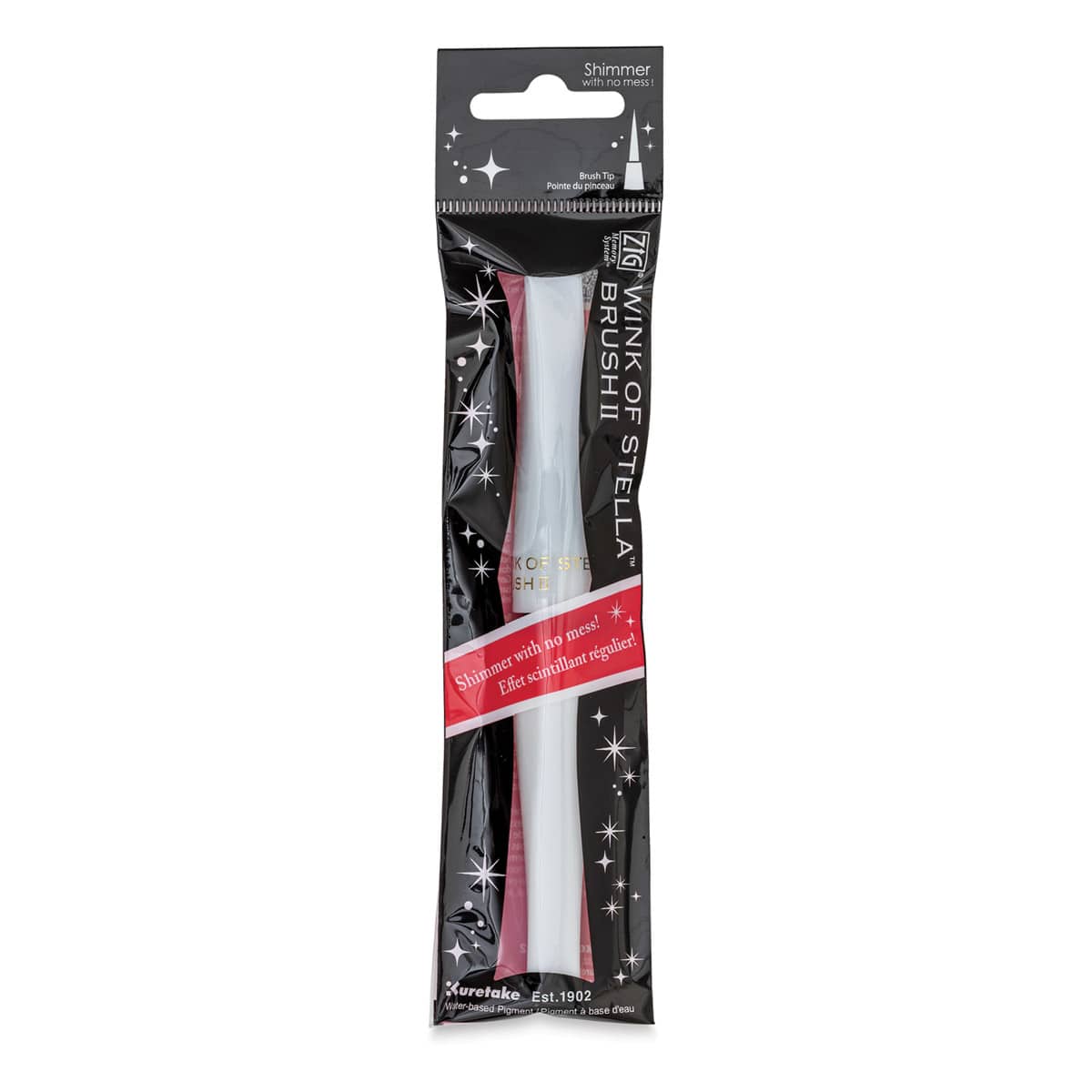 Zig Wink of Stella Brush II Pen - White (in package)