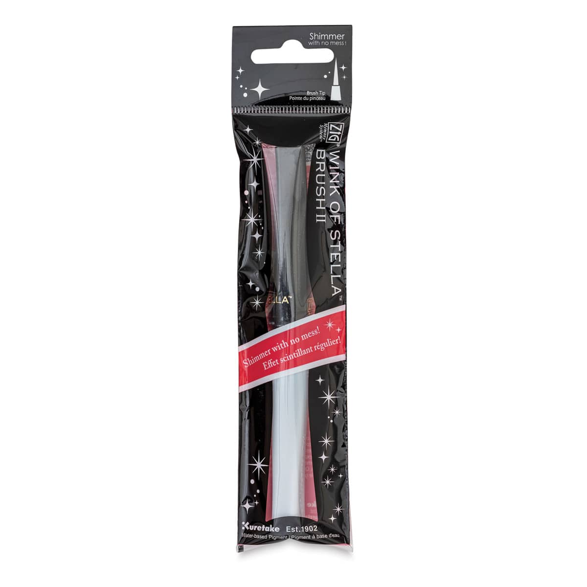 Zig Wink of Stella Brush II Pen - Black (in package)