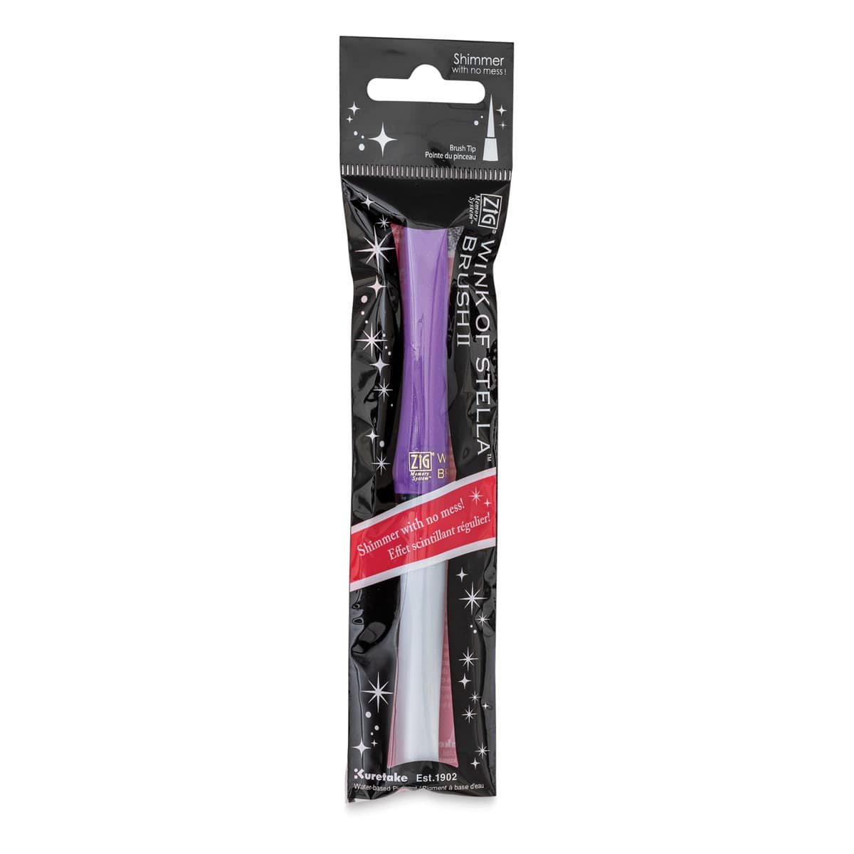 Zig Wink of Stella Brush II Pen - Violet (in package)