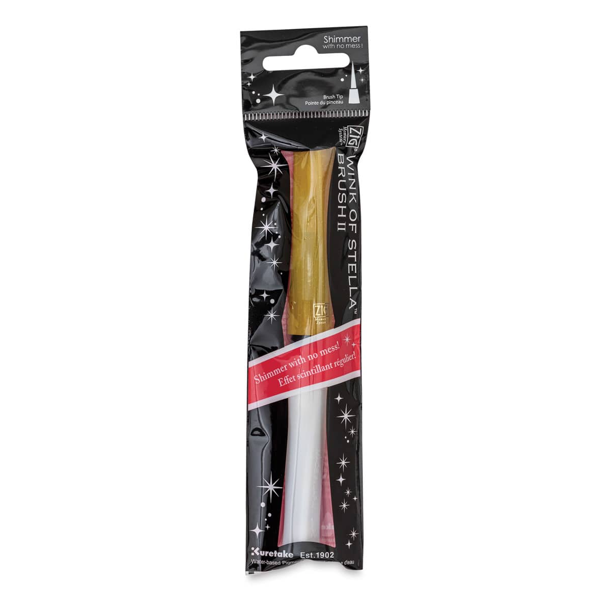 Zig Wink of Stella Brush II Pen - Gold (in package)
