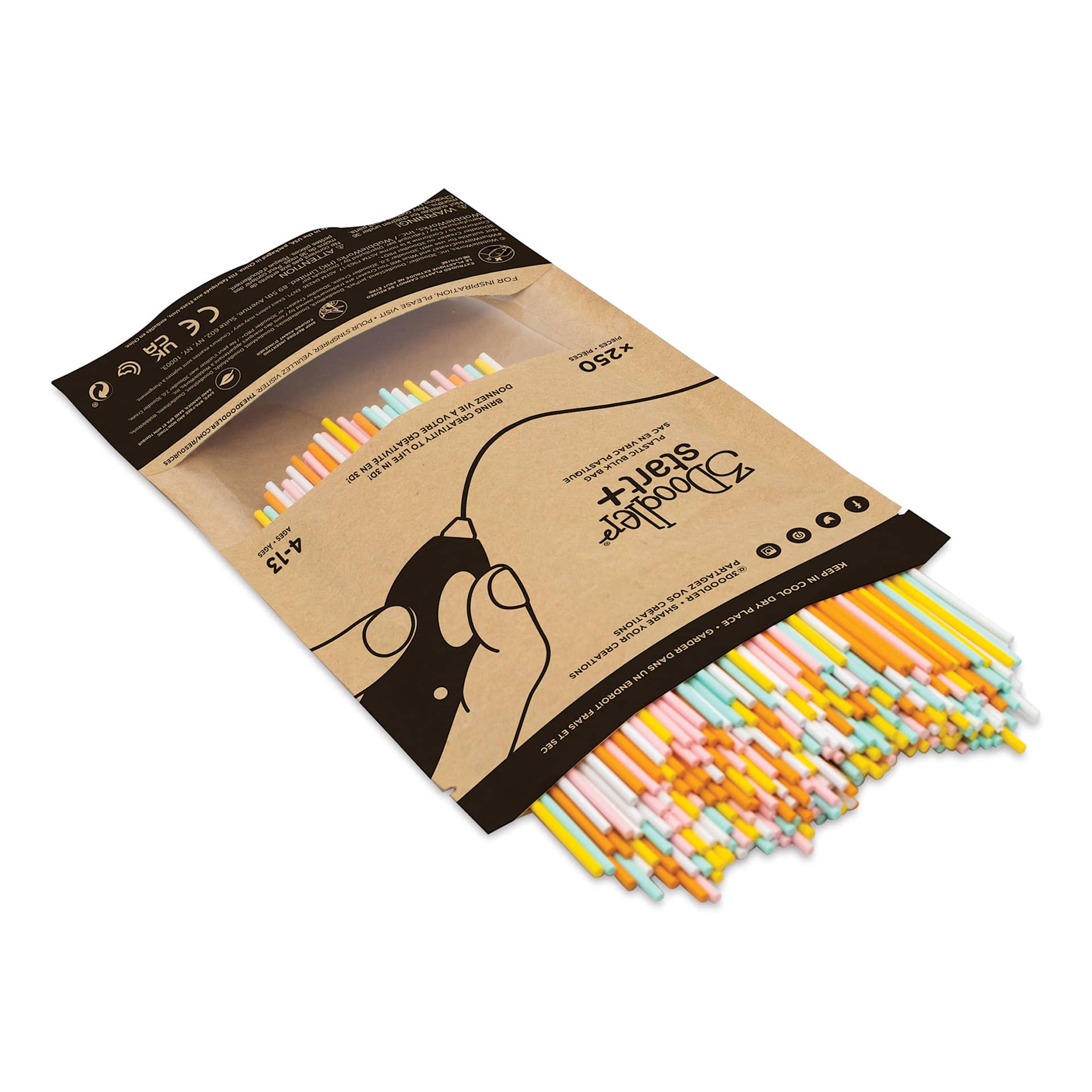 3Doodler Start+ Eco Filament - Fire and Ice, Pkg of 250