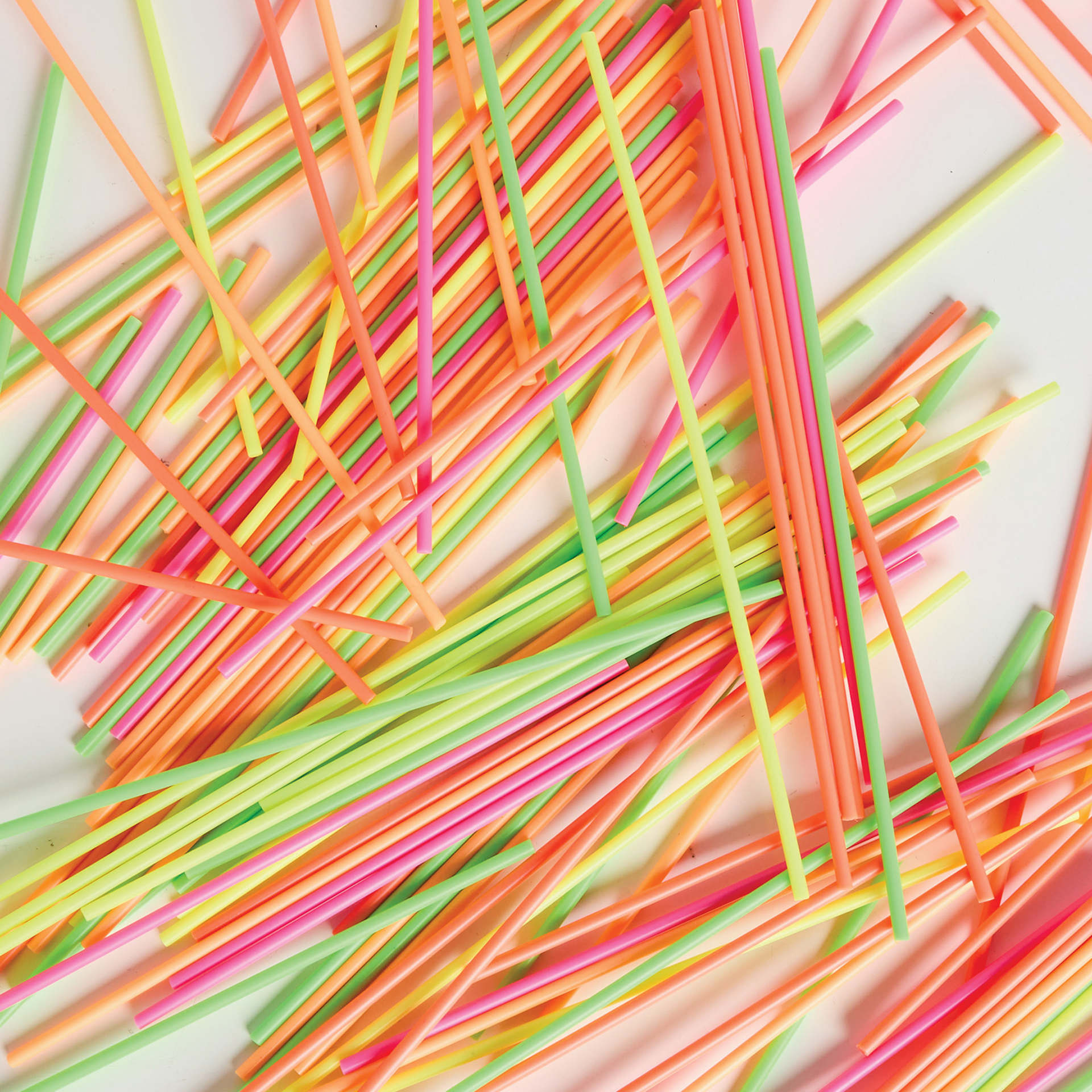 3Doodler Start+ Eco Filament - Neon Glow, Pkg of 250 strands spread out