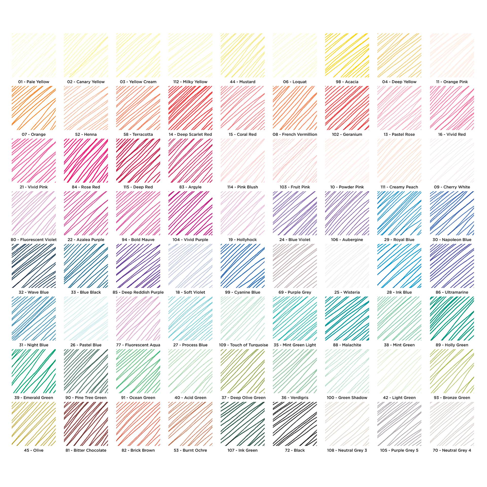 artPOP! Fine Tip Pens - Set of 72, swatches of colors in set