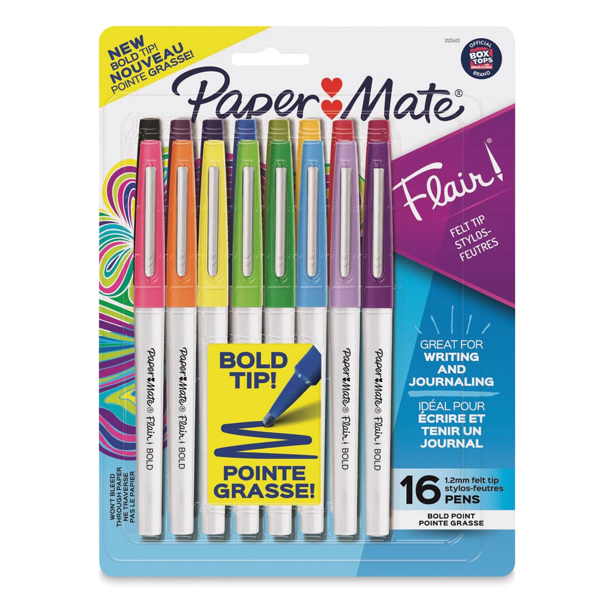 Paper Mate Flair Bold Pens - Set of 16
