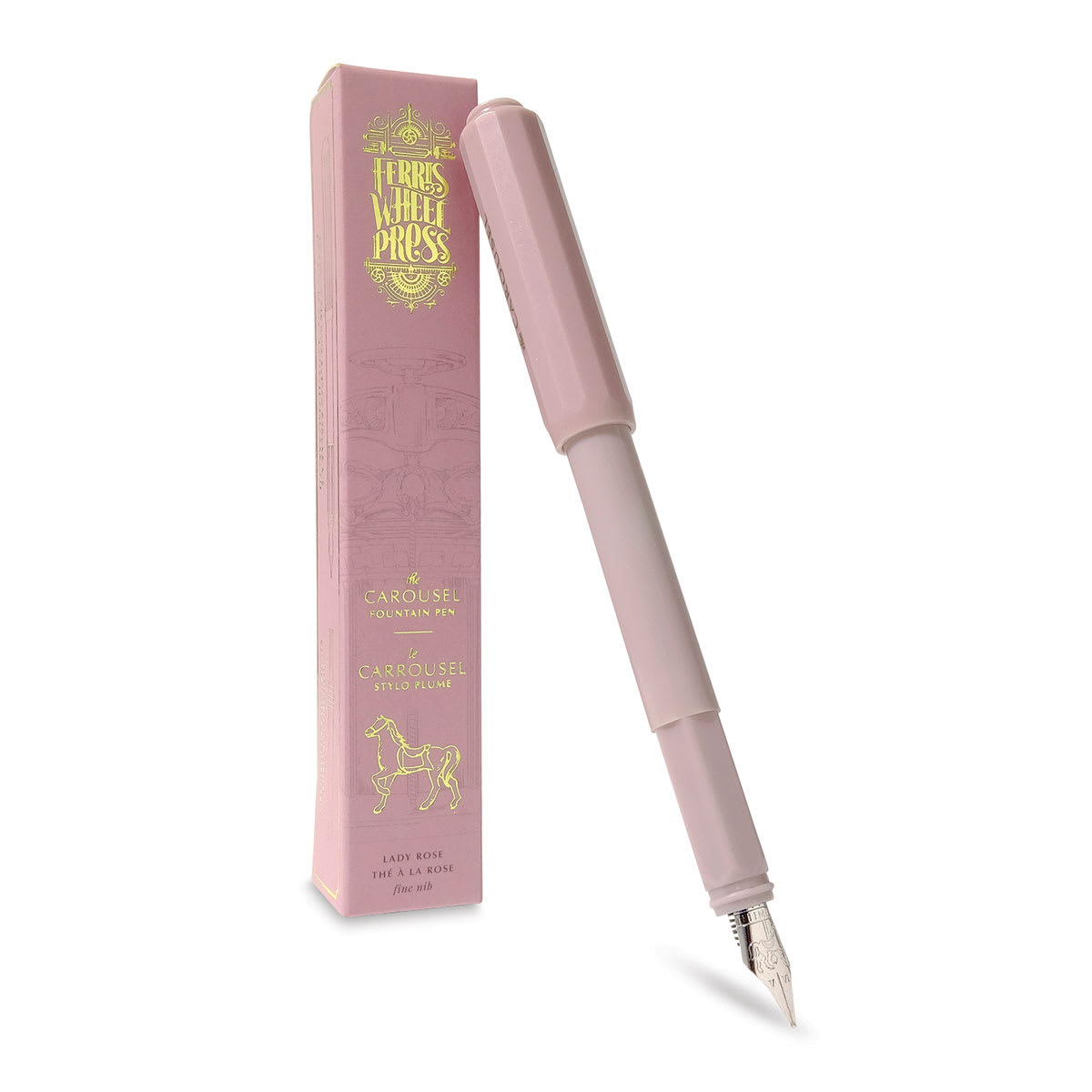 Ferris Wheel Press Carousel Fountain Pen - Lady Rose, Fine Ferris Wheel Press Carousel Fountain Pen - Lady Rose, Fine