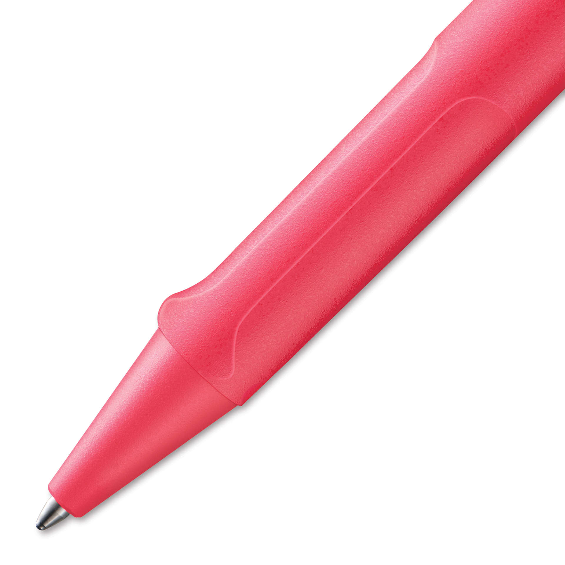 Lamy Safari Ballpoint Pen - Special Edition, Sunset Coral, close-up of the tip