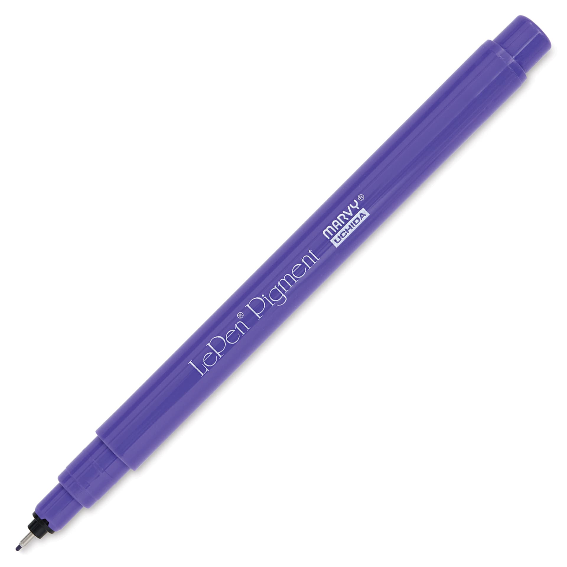 Marvy Uchida LePen Pigment Pen - Lavender with cap off