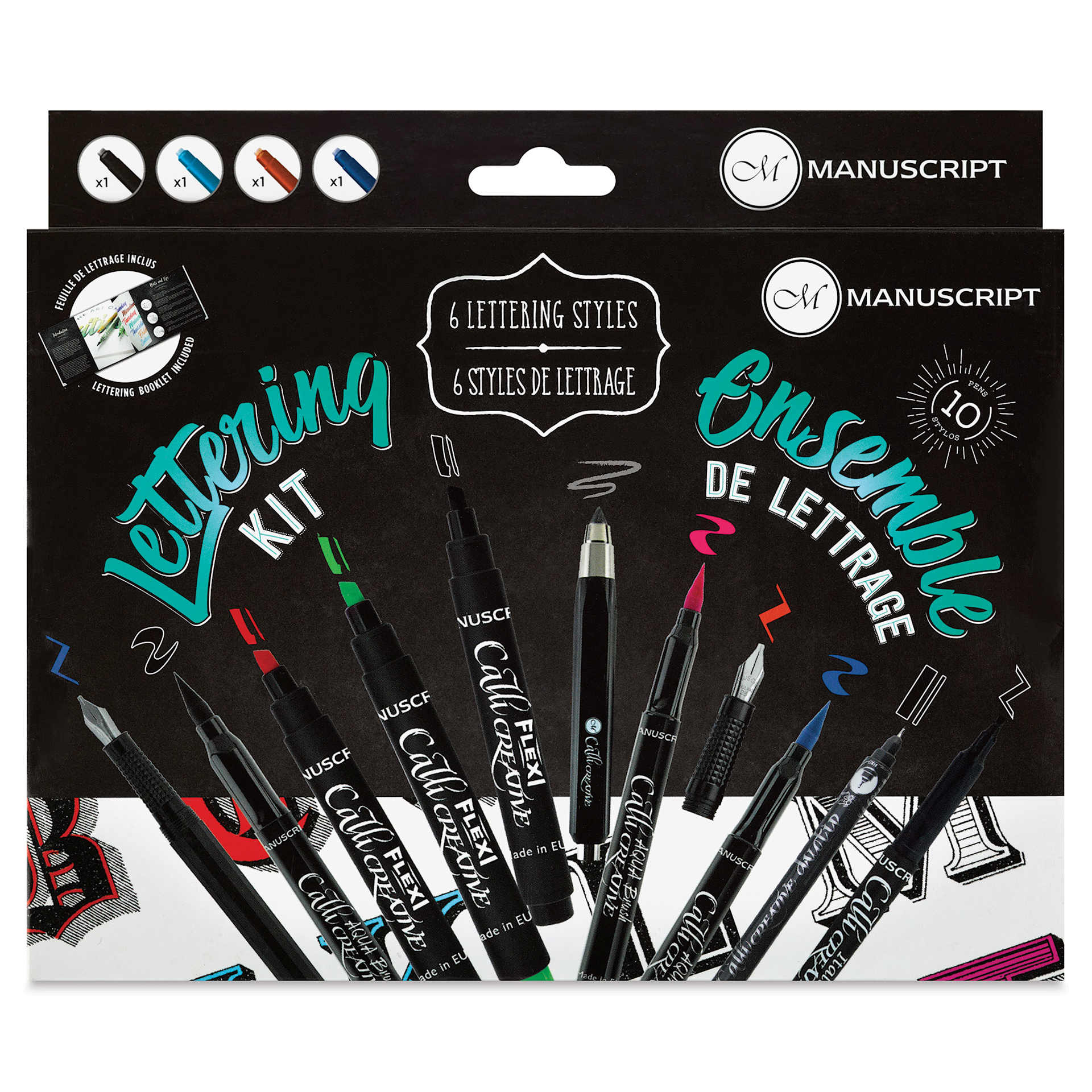 Manuscript Lettering Kit front of packaging