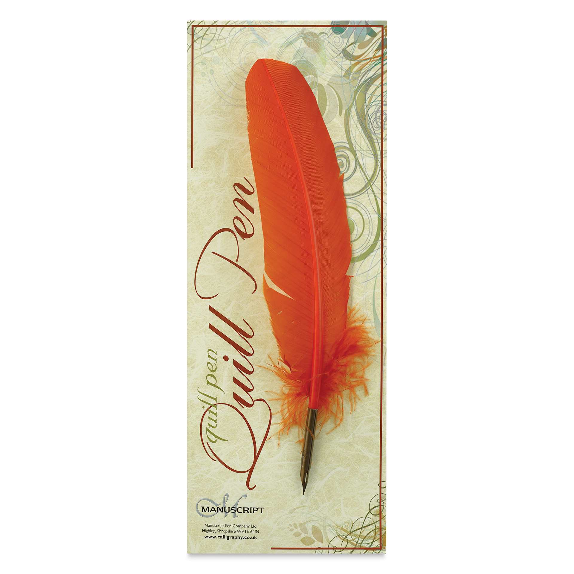 Manuscript Quill Dip Pen - Orange, front of the packaging