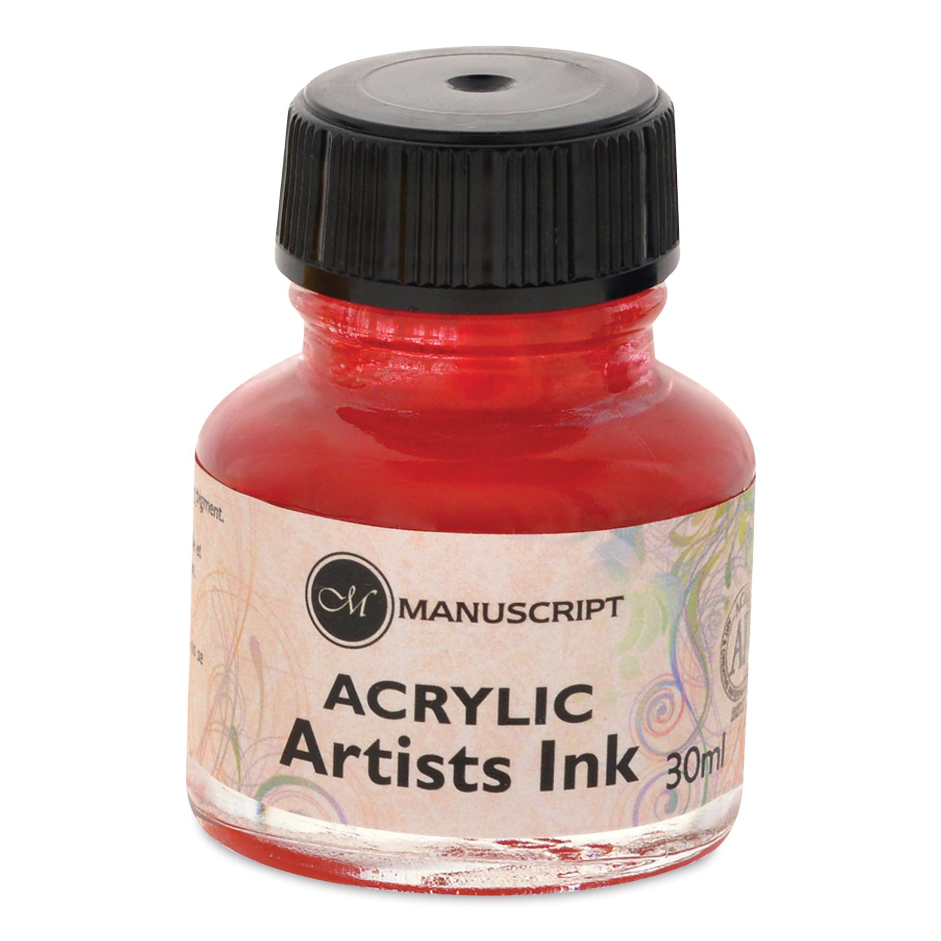 Manuscript Acrylic Artist's Inks - Crimson, 30 ml