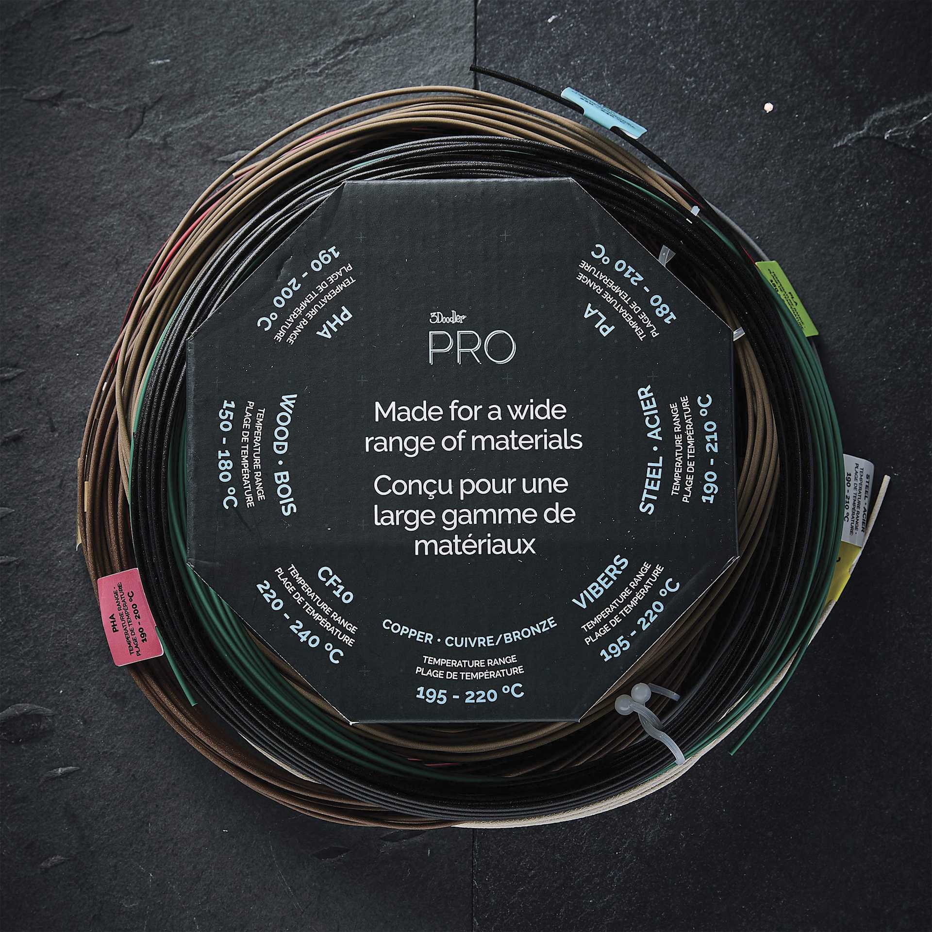 3Doodler Pro Filament Refills - Set of 7 - made for a wide range of materials