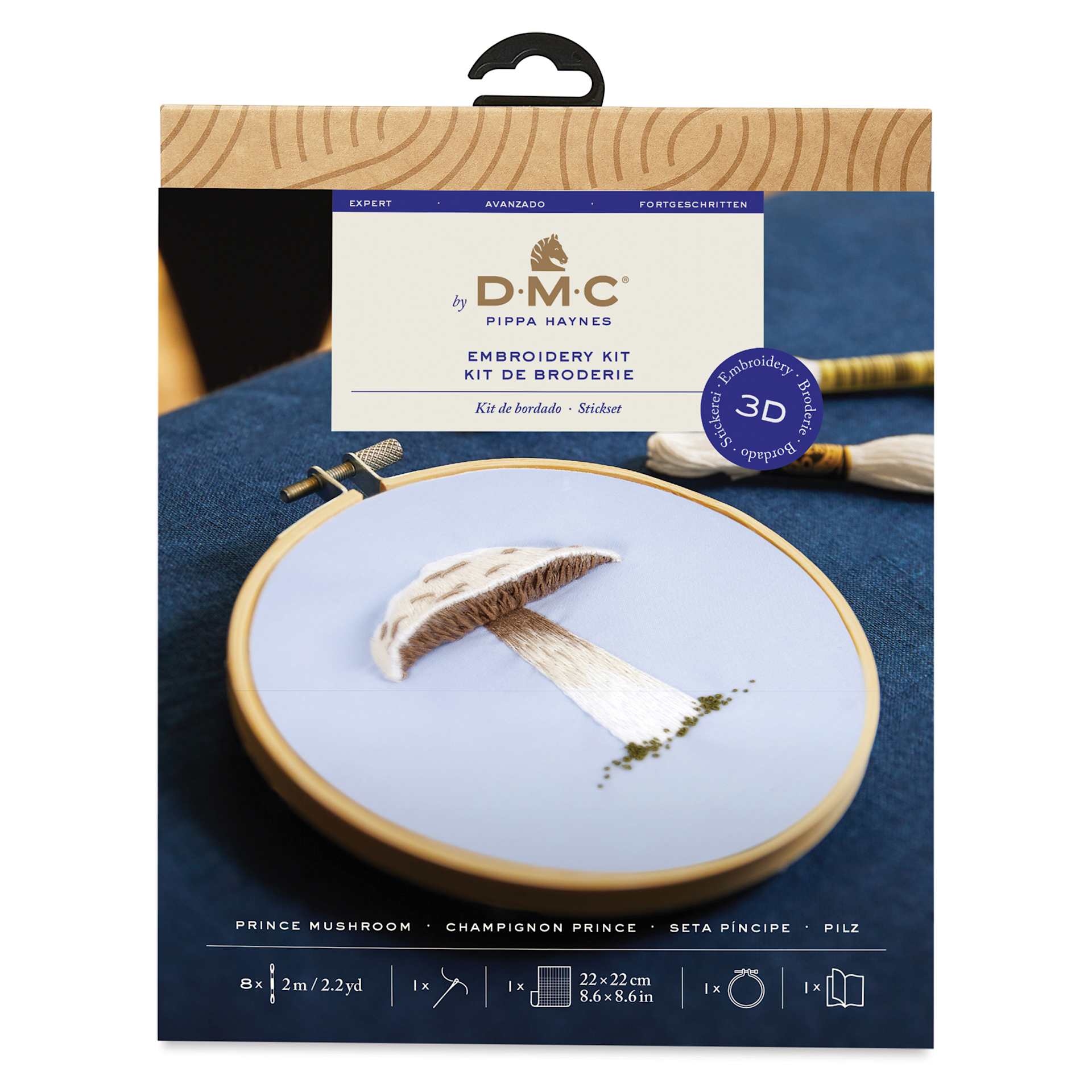 DMC 3D Embroidery Kit - Prince Mushroom front of packaging