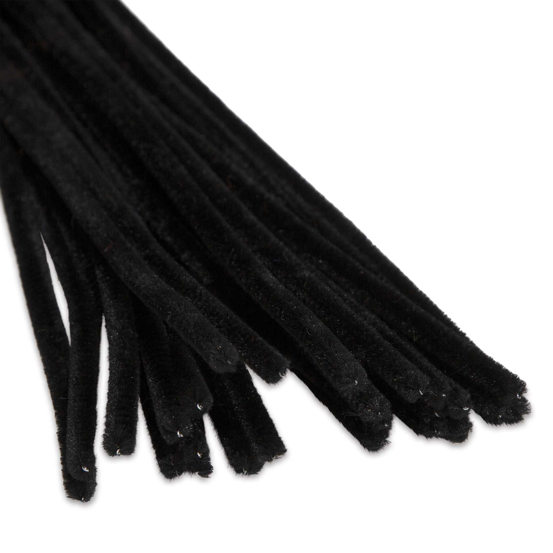 Cousin DIY Chenille Stems - Black close up to show texture