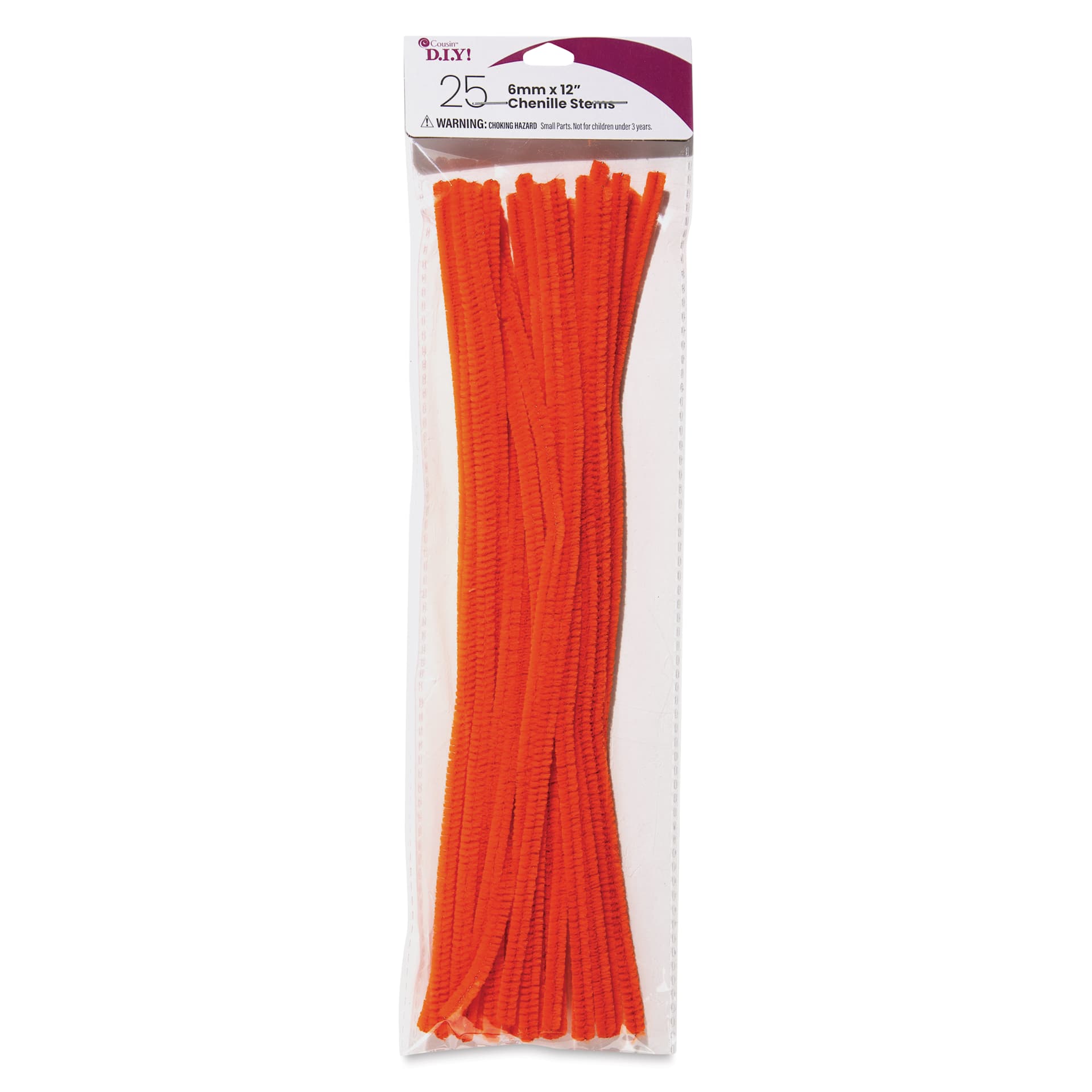 Cousin DIY Chenille Stems - Orange front of packaging
