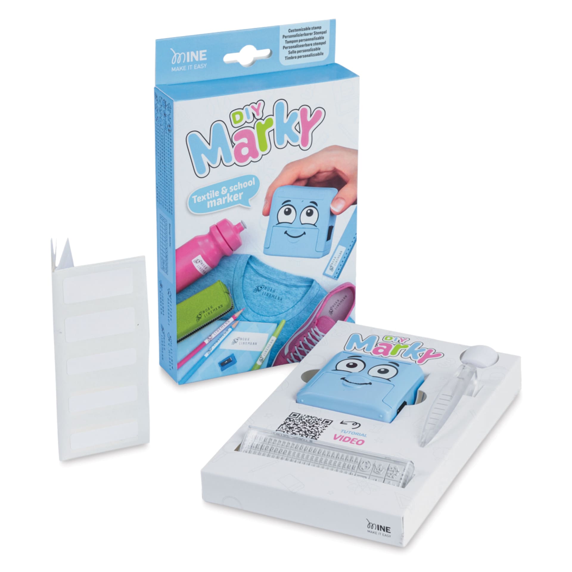 Colop DIY Marky Textile Stamp Set - Light Blue