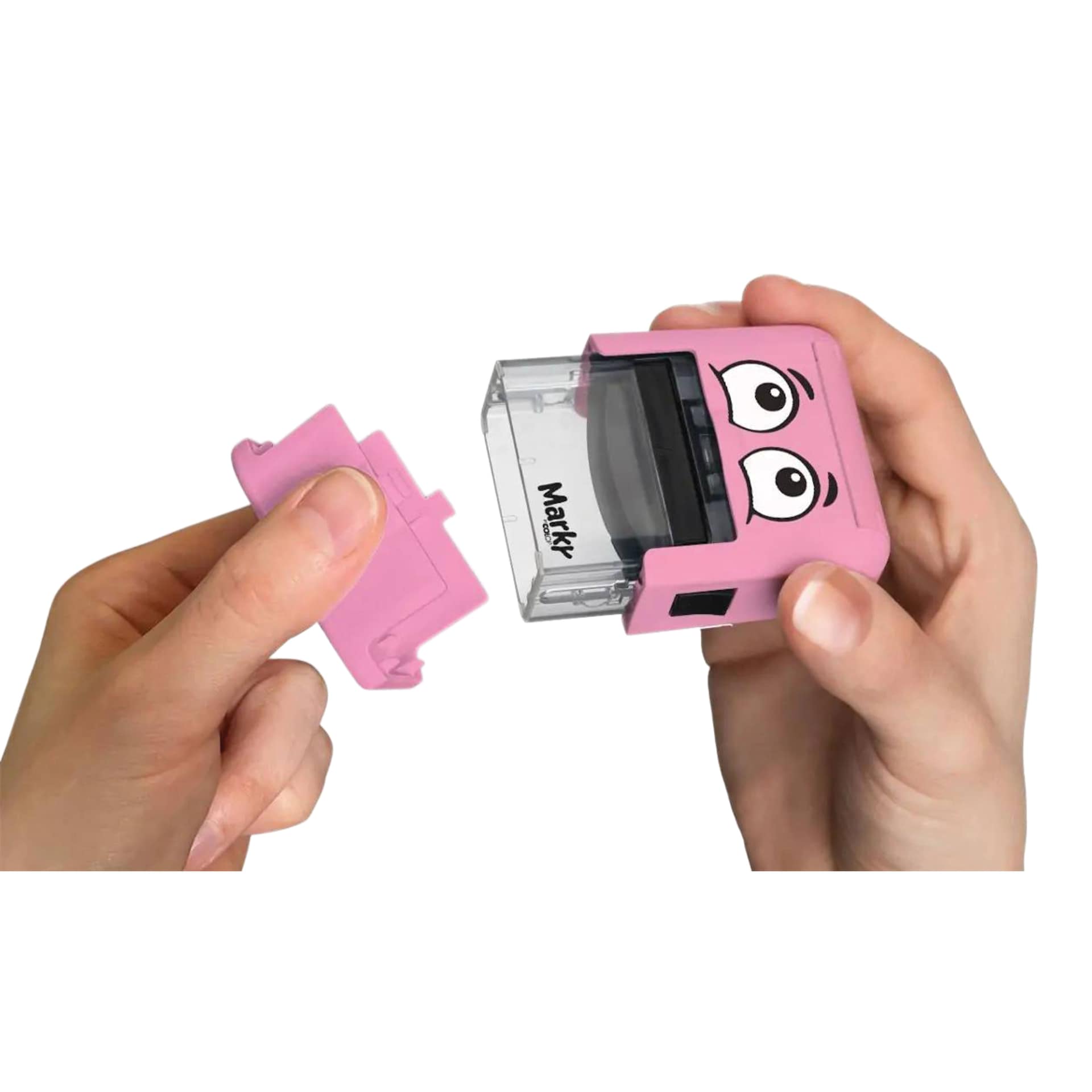 Colop DIY Marky Textile Stamp Set - Pink removing stamp cap