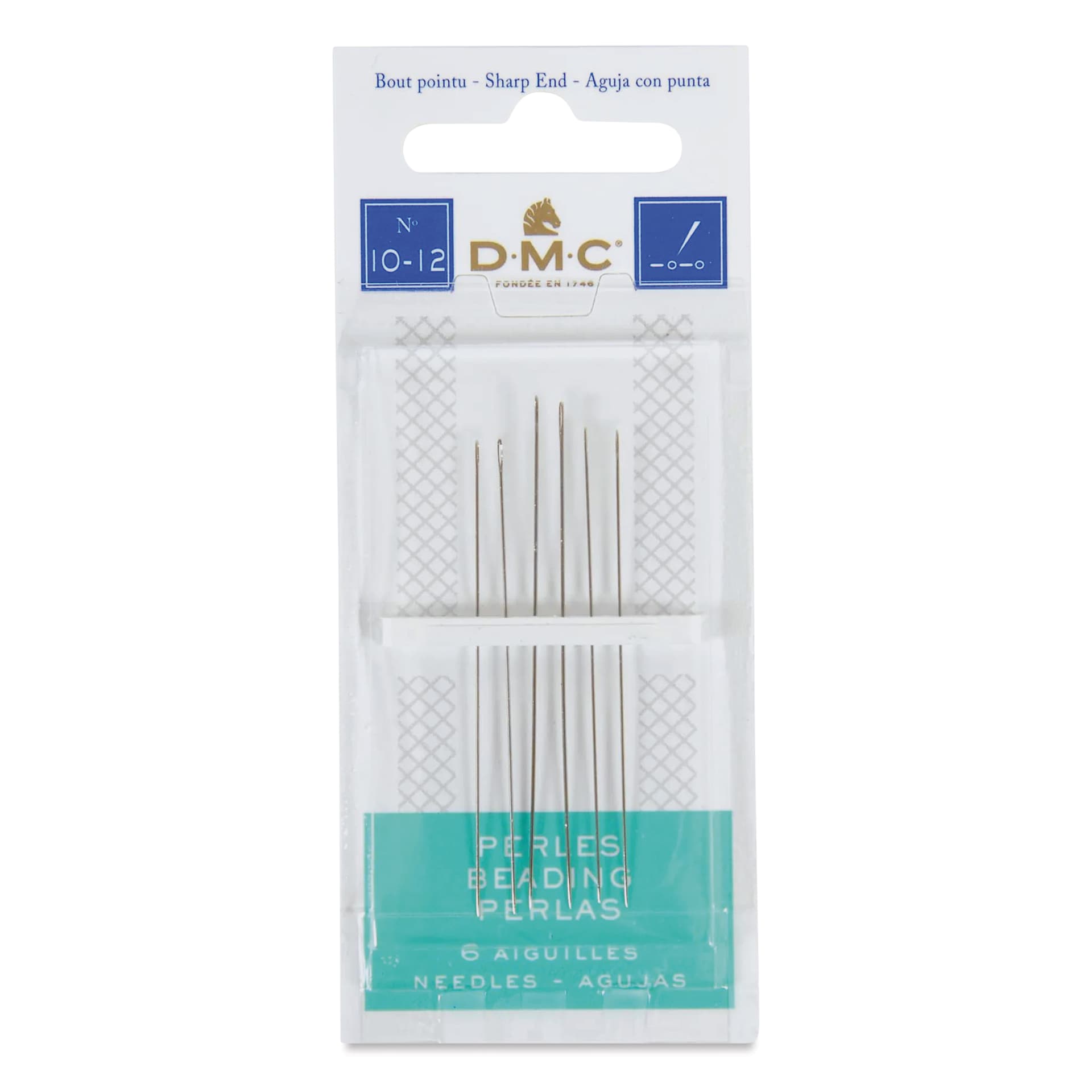 DMC Beading Needles - Set of 6, Assorted Sizes