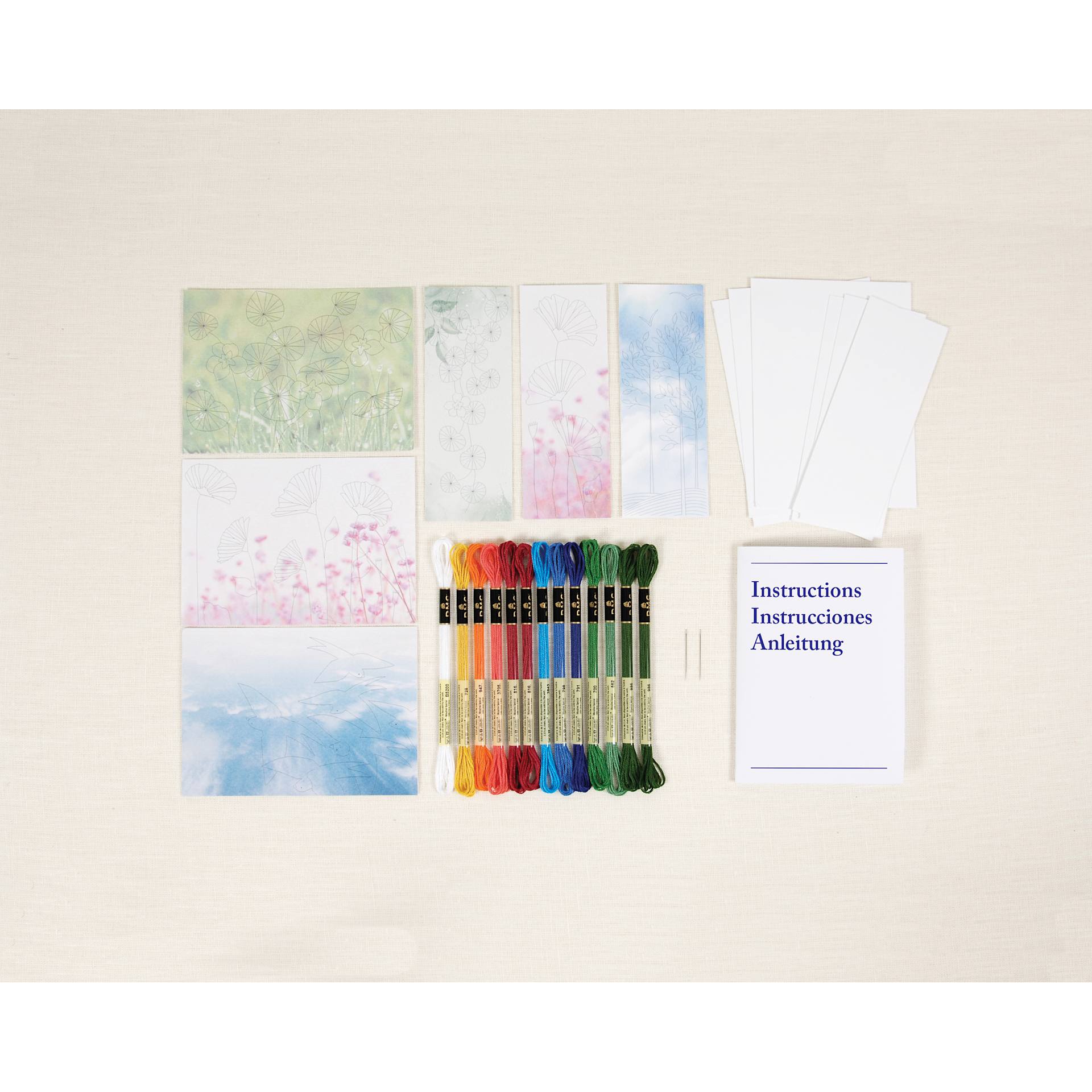 DMC Embroidery Card Kit - Nature contents