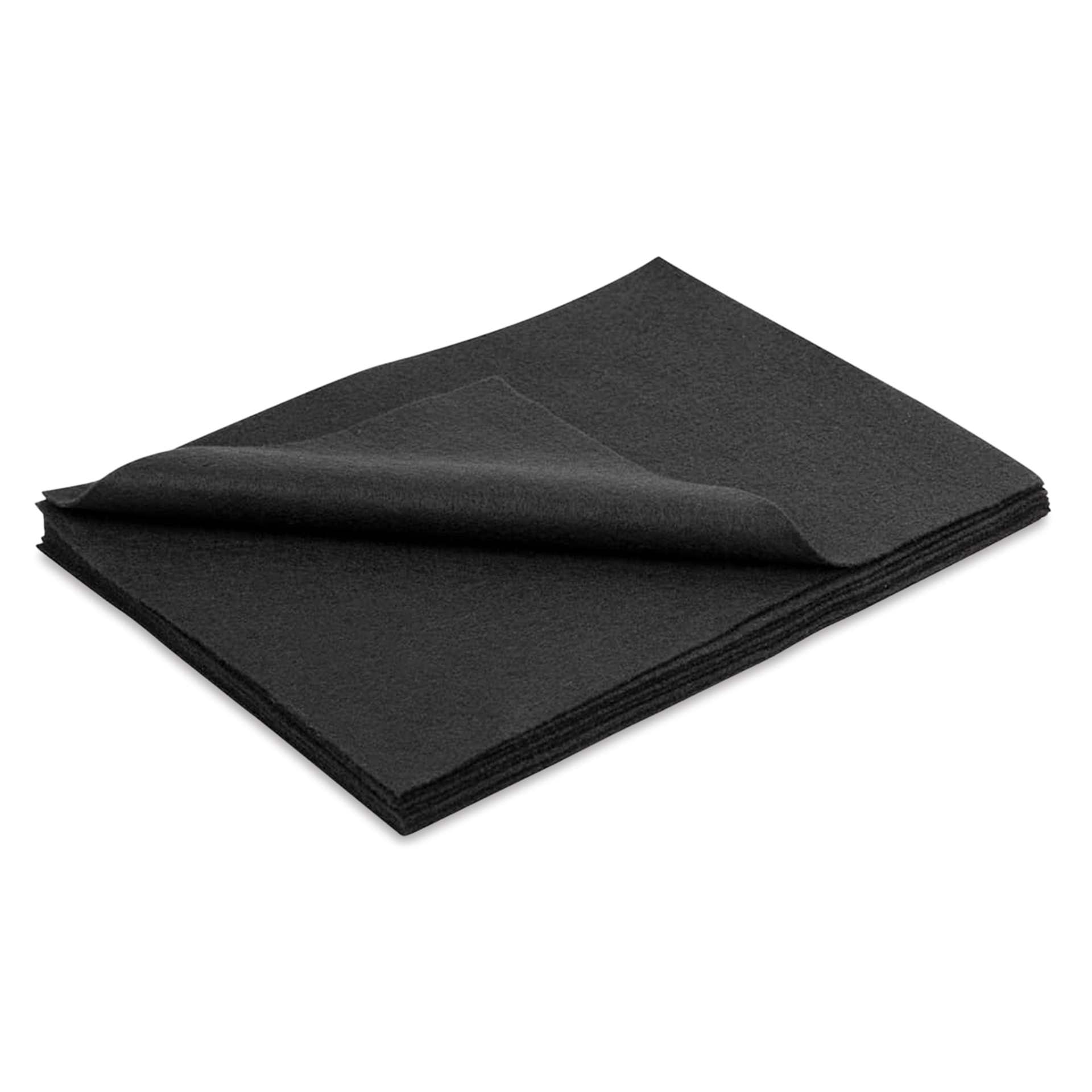 Hygloss Felt Sheet - 9" x 12", Black, Pkg of 12