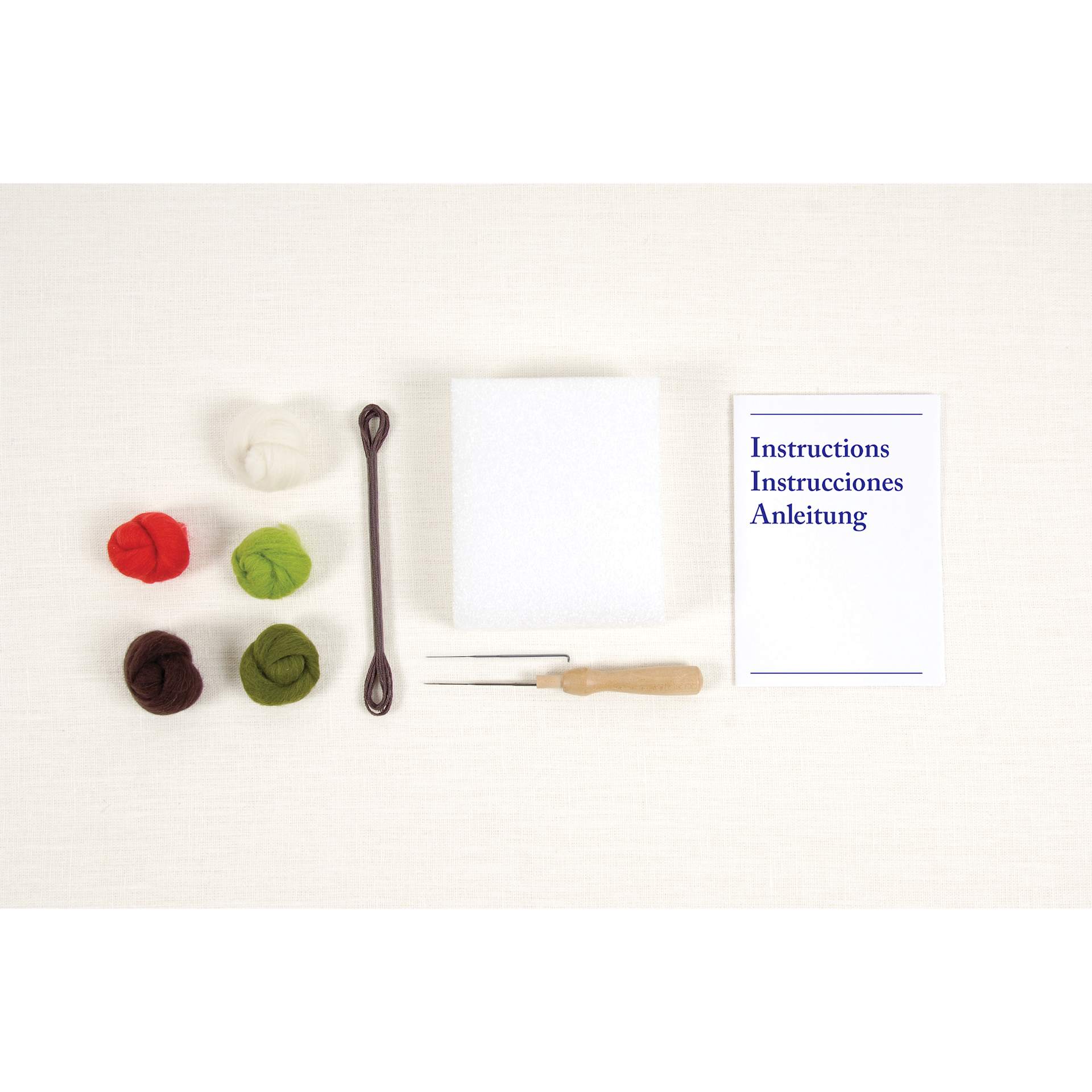 DMC Felting Kit - Woodland contents
