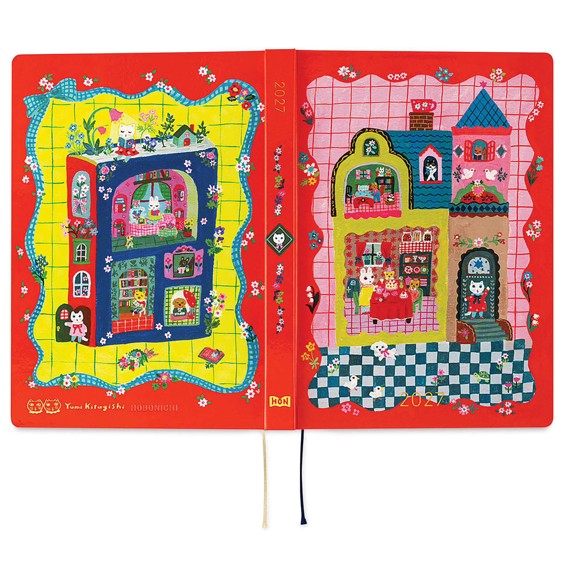 Hobonichi Techo HON 2027 Planners - A5, Kitagishi Tea, front and back cover
