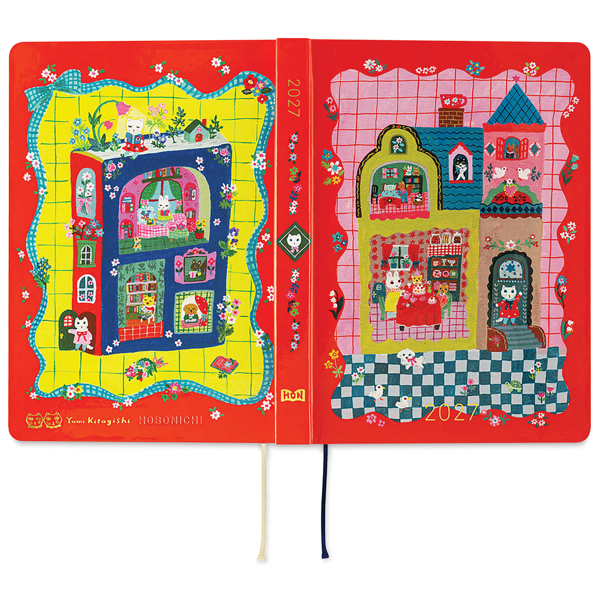 Hobonichi Techo HON 2027 Planners - A6, Kitagishi Tea, front and back cover