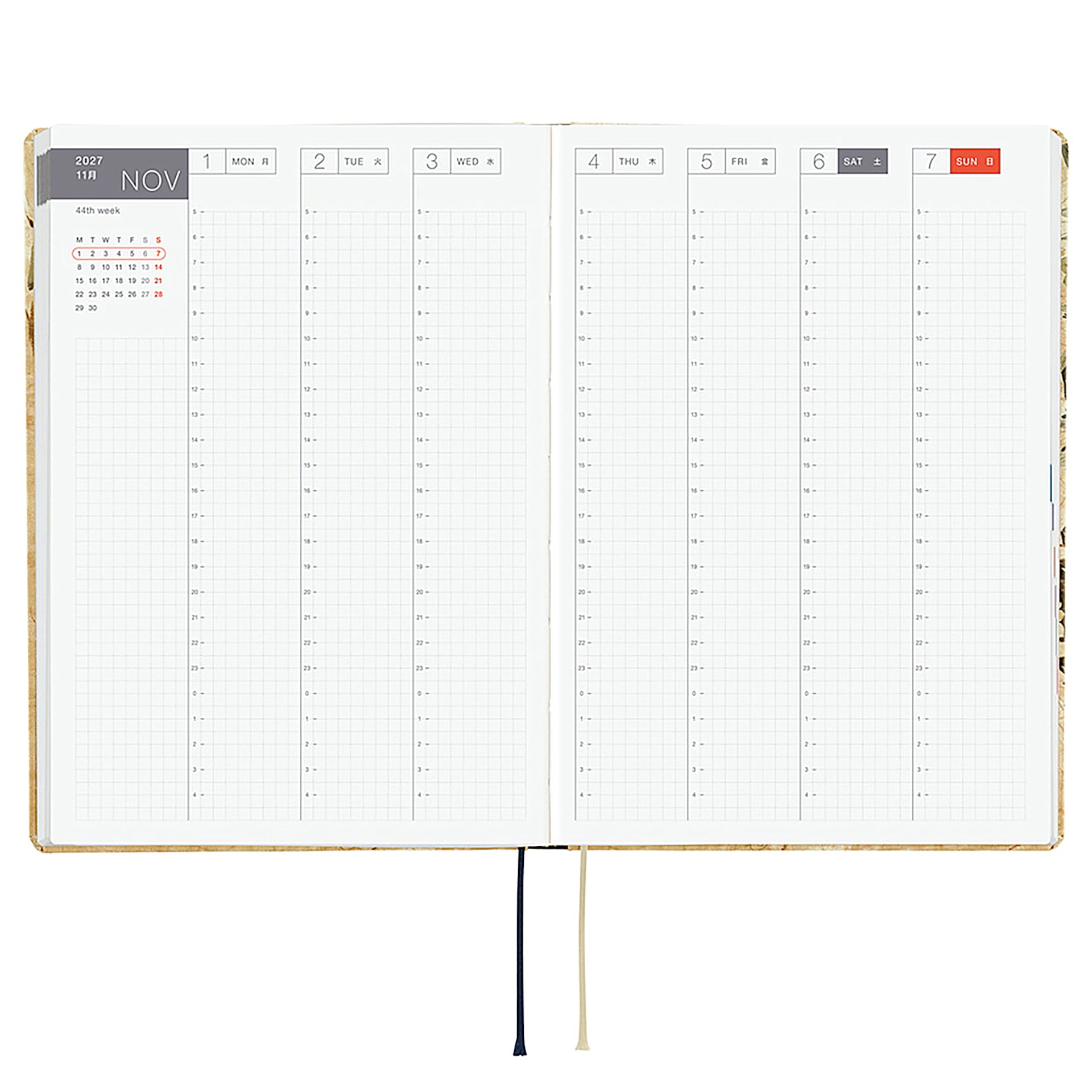 Hobonichi Techo HON 2027 Planners - A5, V&A Vine