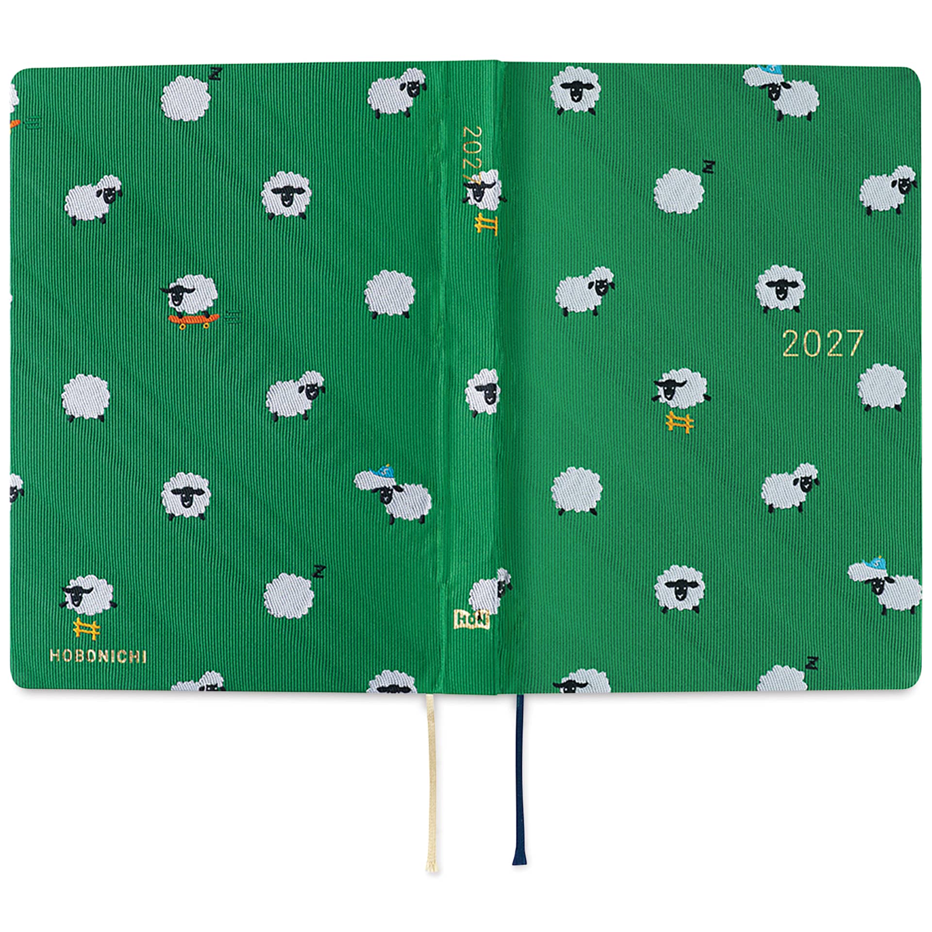 Hobonichi Techo HON 2027 Bow & Tie Collection Planners - A6, Sheep, front and back cover