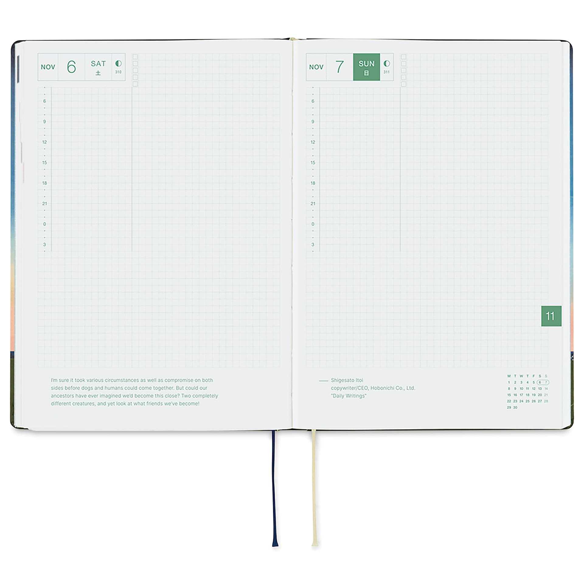 Hobonichi Techo HON 2027 Planners - A5, Kubota Moon