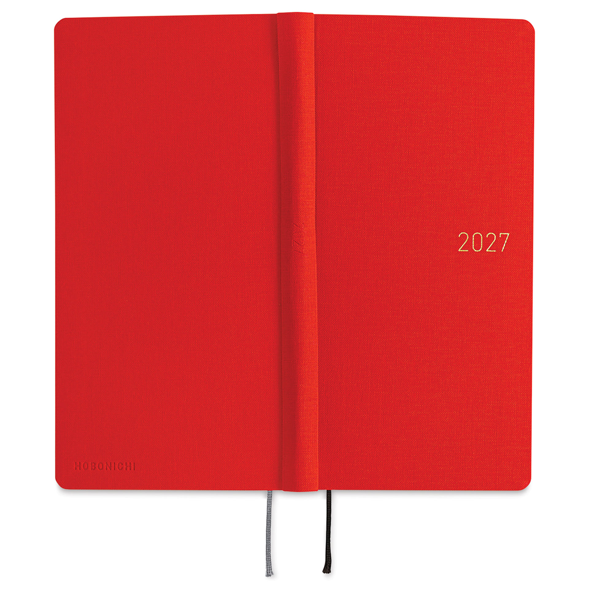 Hobonichi Techo 2027 Weeks Mega Planners - 3.7" x 7.4", Poppy Red