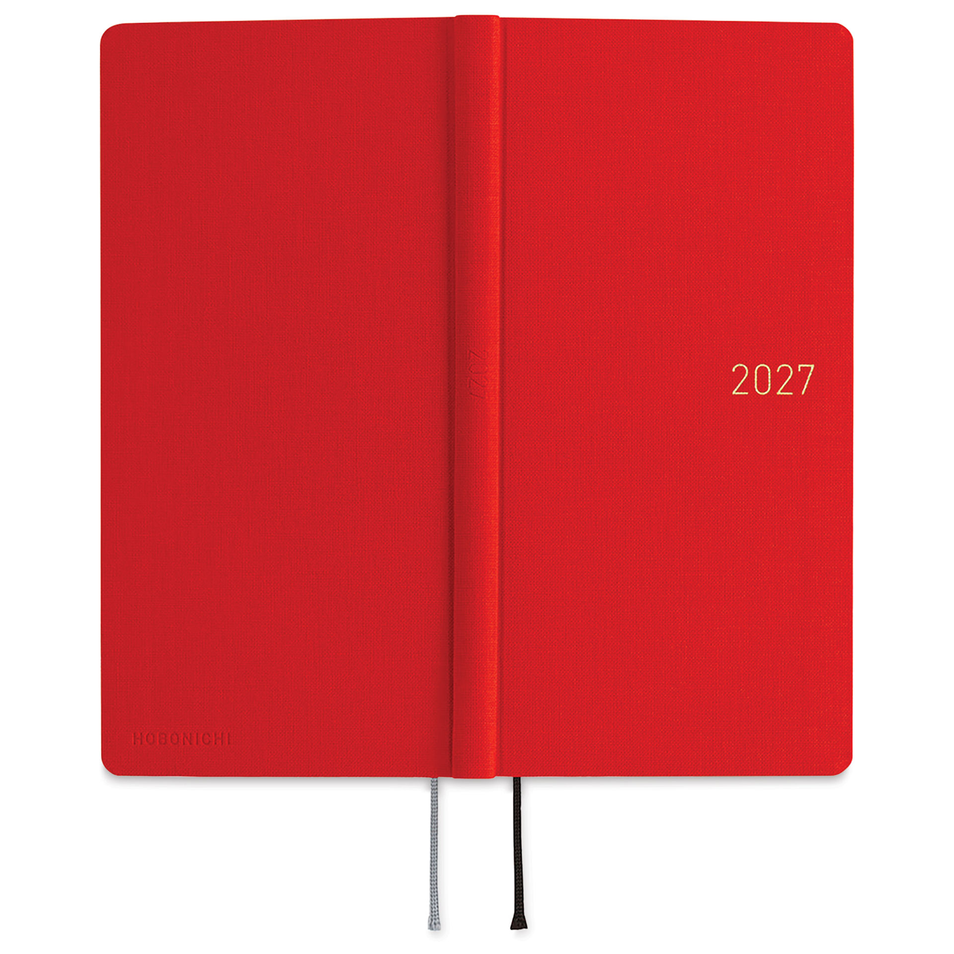 Hobonichi Techo 2027 Weeks Planners - 3.7" x 7.4", Poppy Red