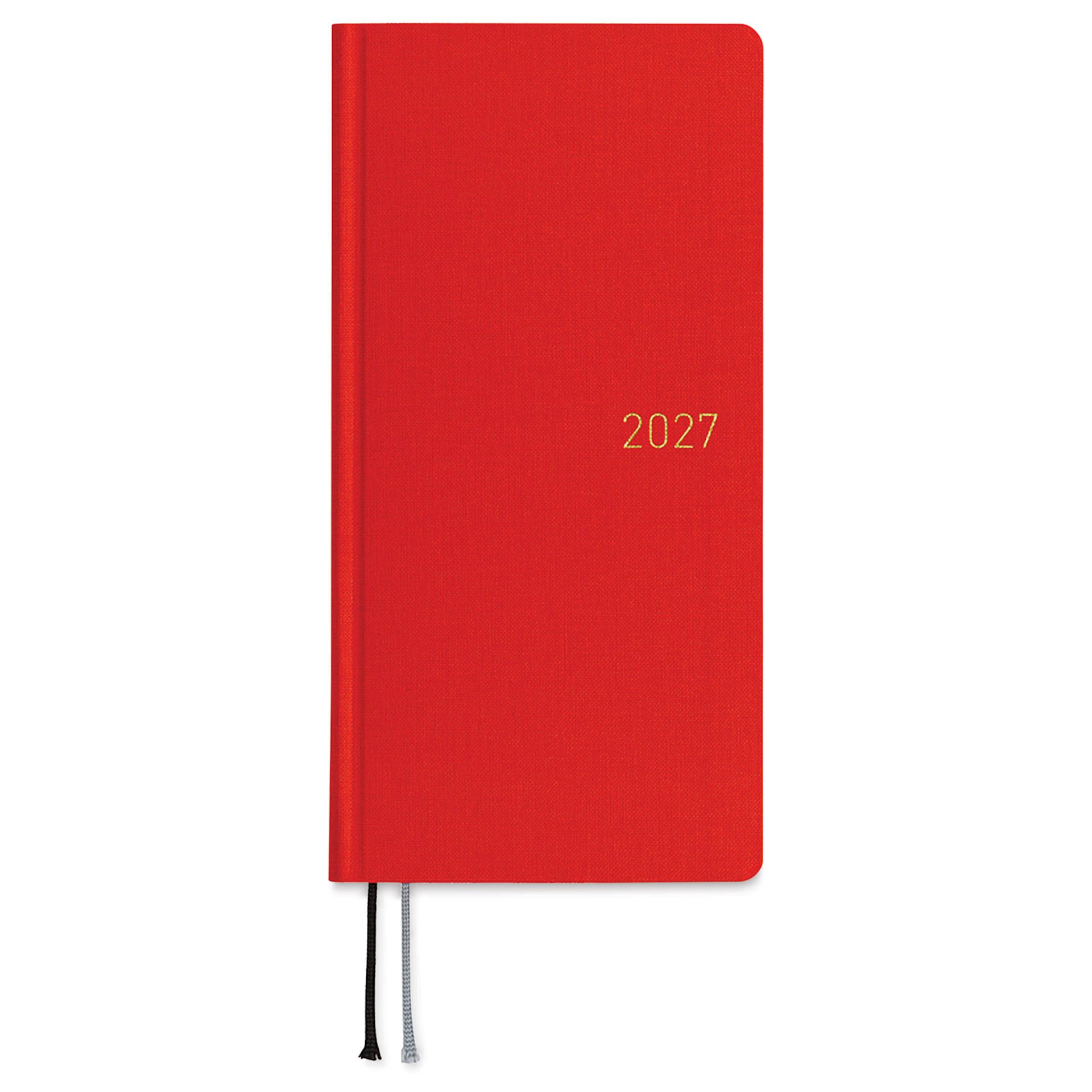 Hobonichi Techo 2027 Weeks Planners - 3.7" x 7.4", Poppy Red