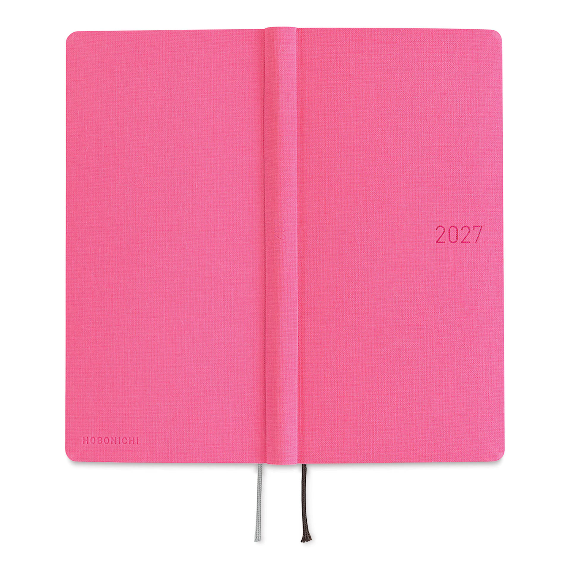 Hobonichi Techo 2027 Weeks Mega Planners - 3.7" x 7.4", Pink Sapphire