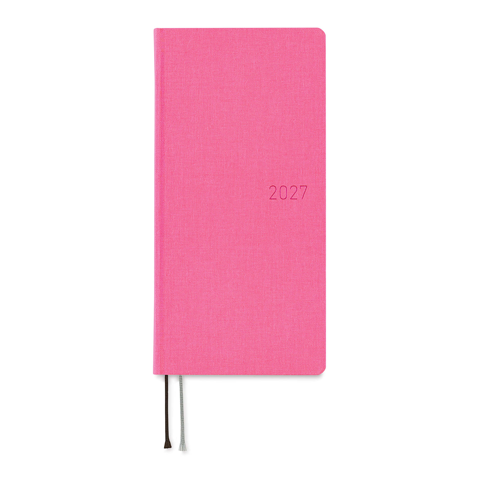 Hobonichi Techo 2027 Weeks Planners - 3.7" x 7.4", Pink Sapphire, front cover