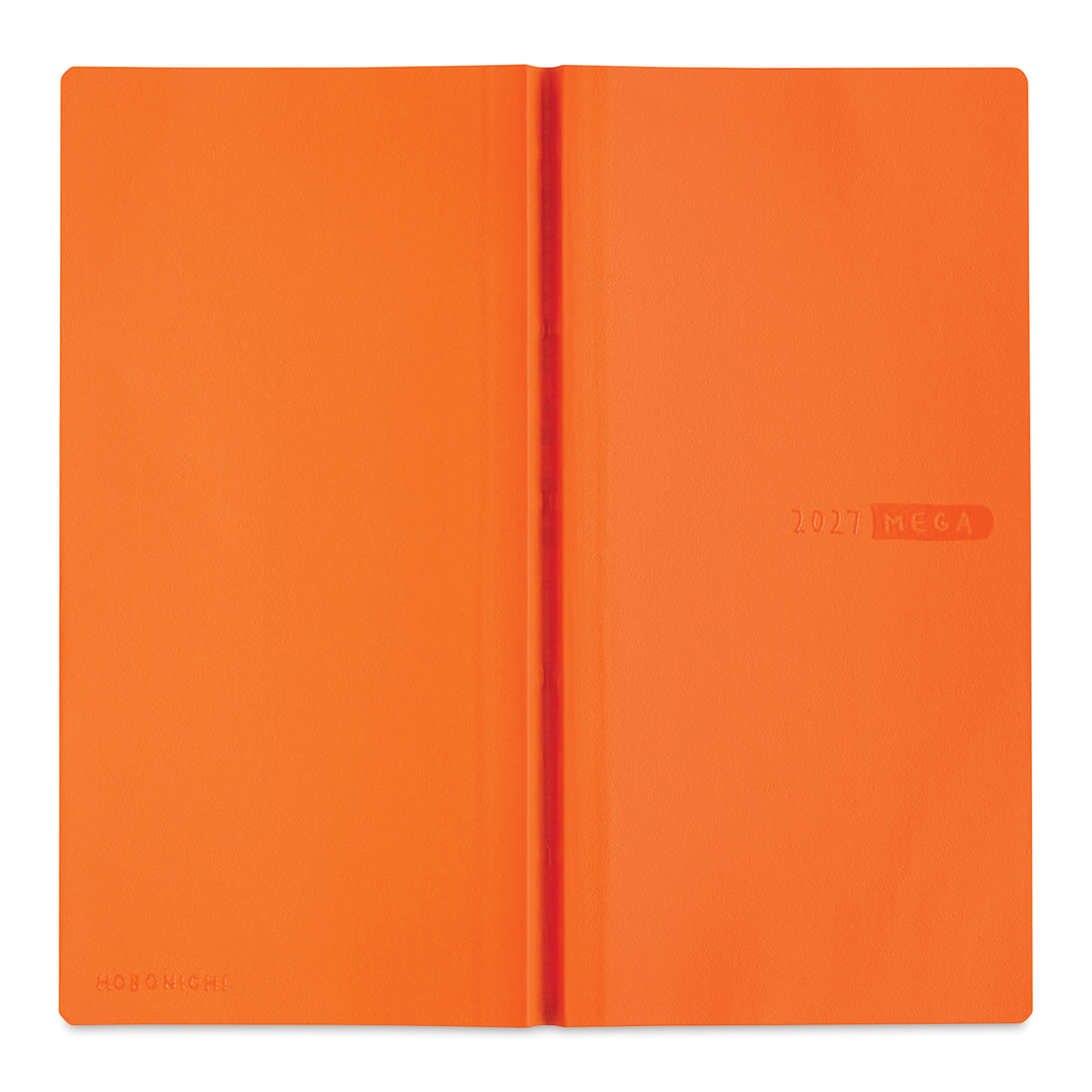 Hobonichi Techo 2027 Weeks Mega Planners - Mandarin, front and back cover