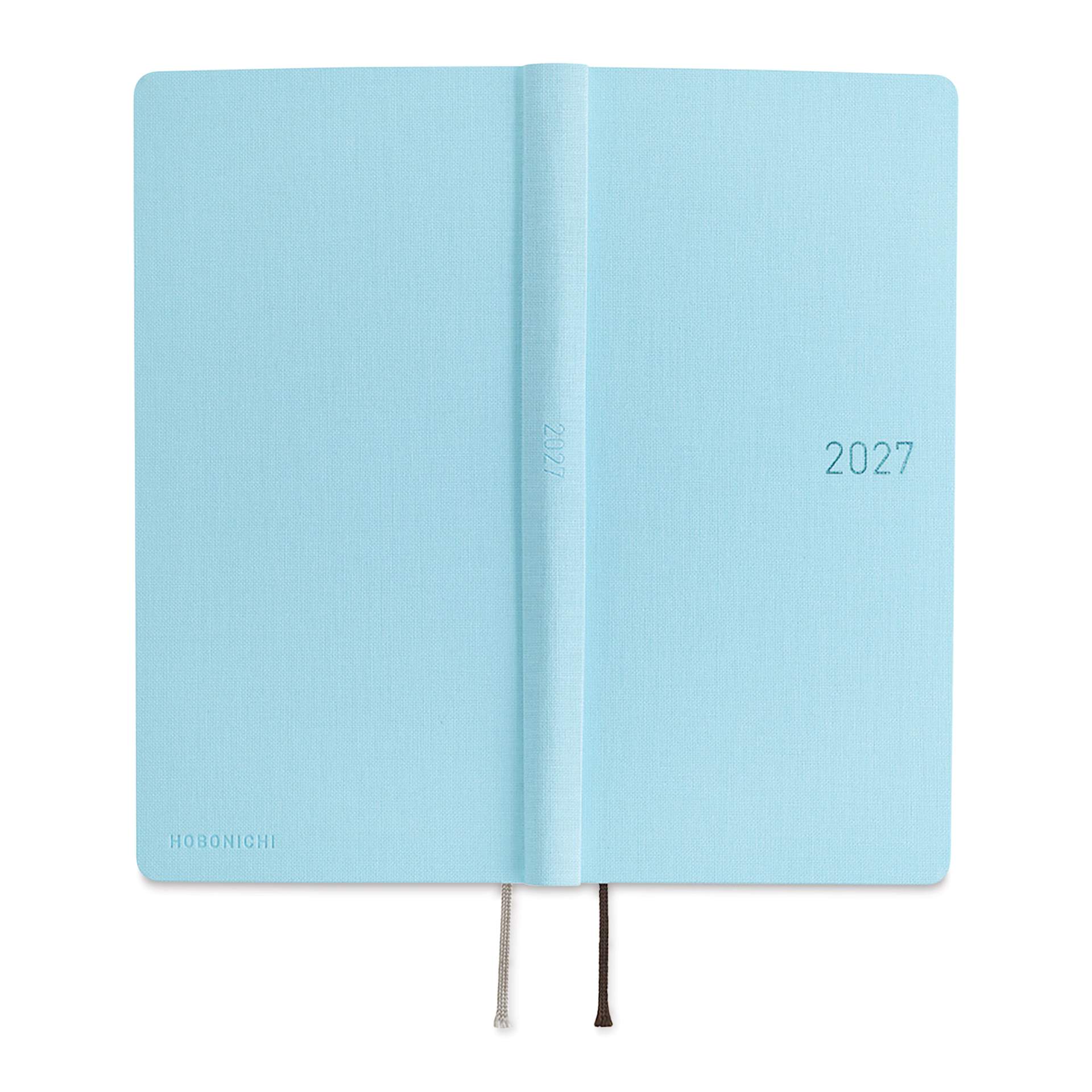 Hobonichi Techo 2027 Weeks Mega Planners - 3.7" x 7.4", Sea Glass