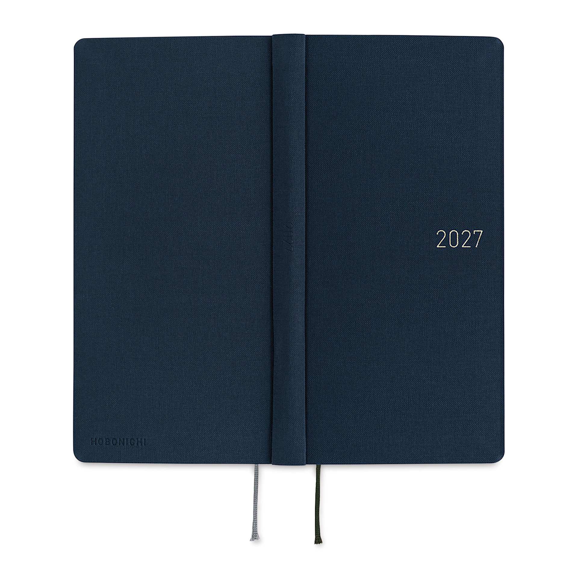 Hobonichi Techo 2027 Weeks Mega Planners - 3.7" x 7.4", Midnight Blue