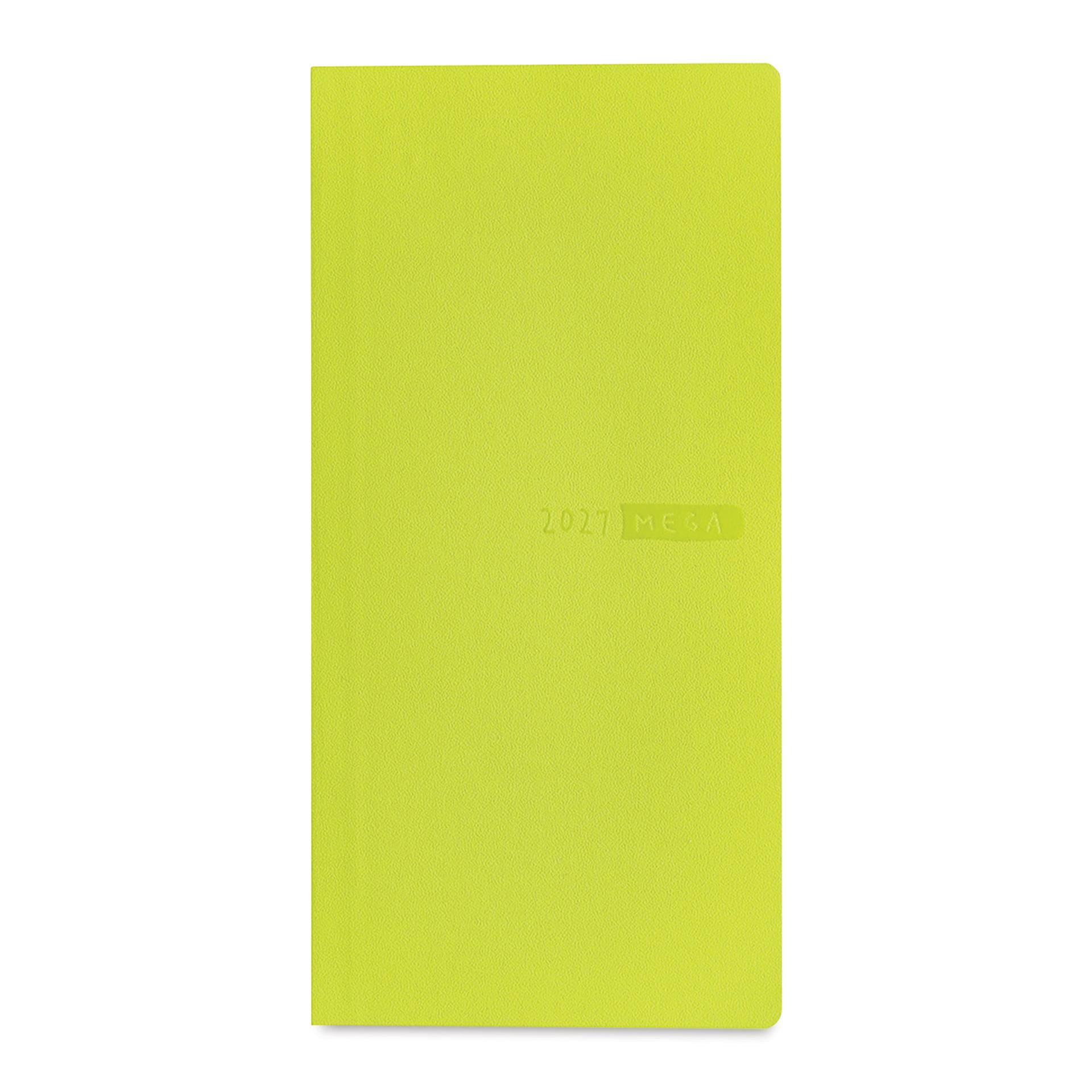 Hobonichi Techo 2027 Weeks Mega Planners - Lime Green, front cover