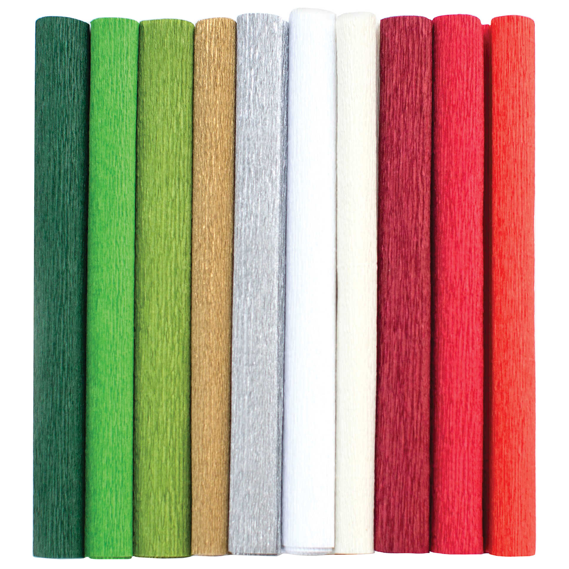 Lia Griffith Crepe Paper - Heavy, Winter Garden, Set of 10 Rolls